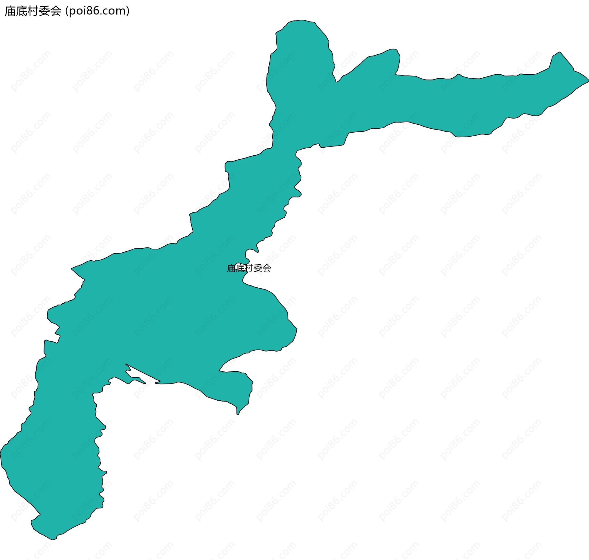 庙底村委会边界地图