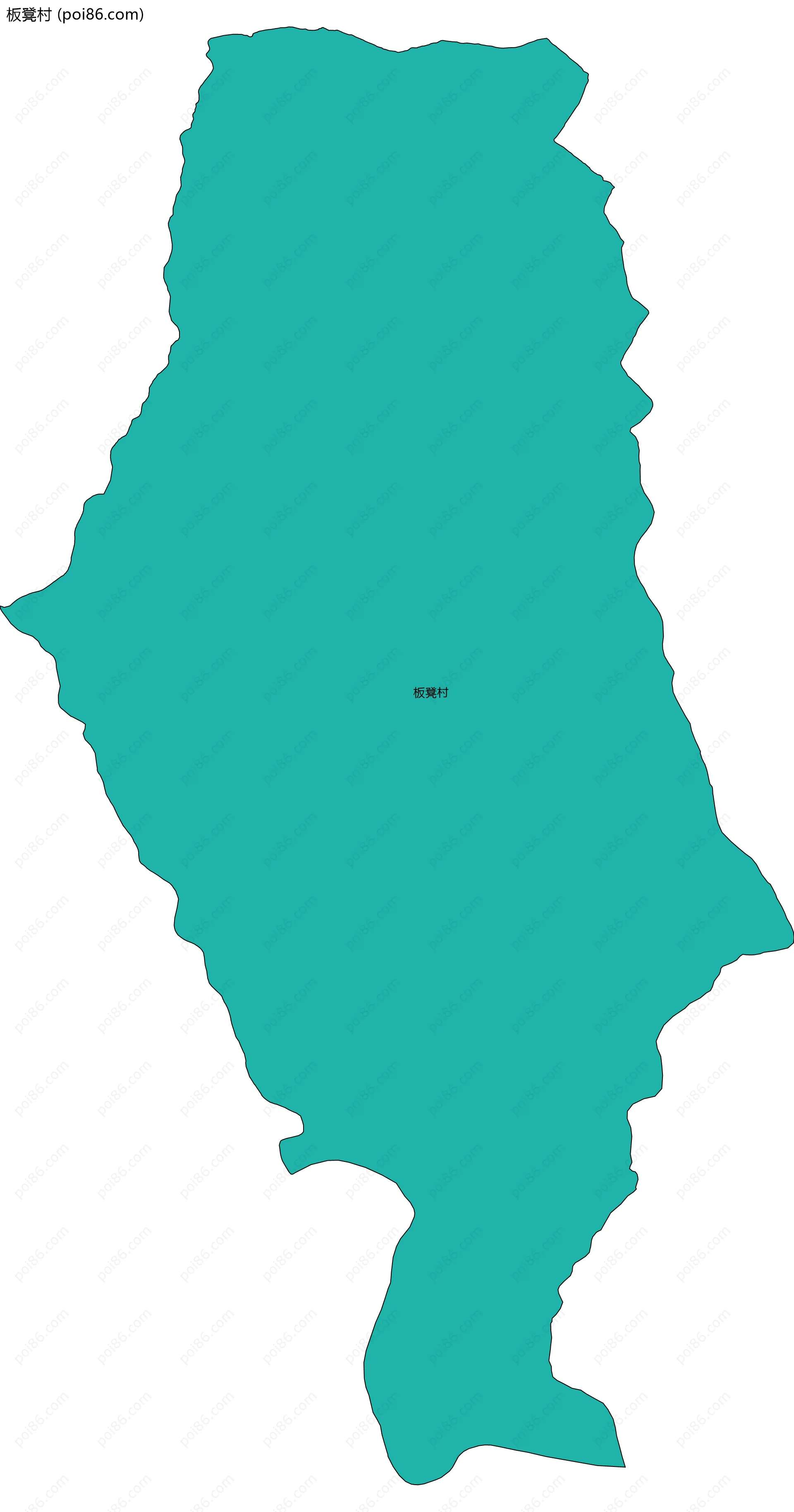 板凳村边界地图