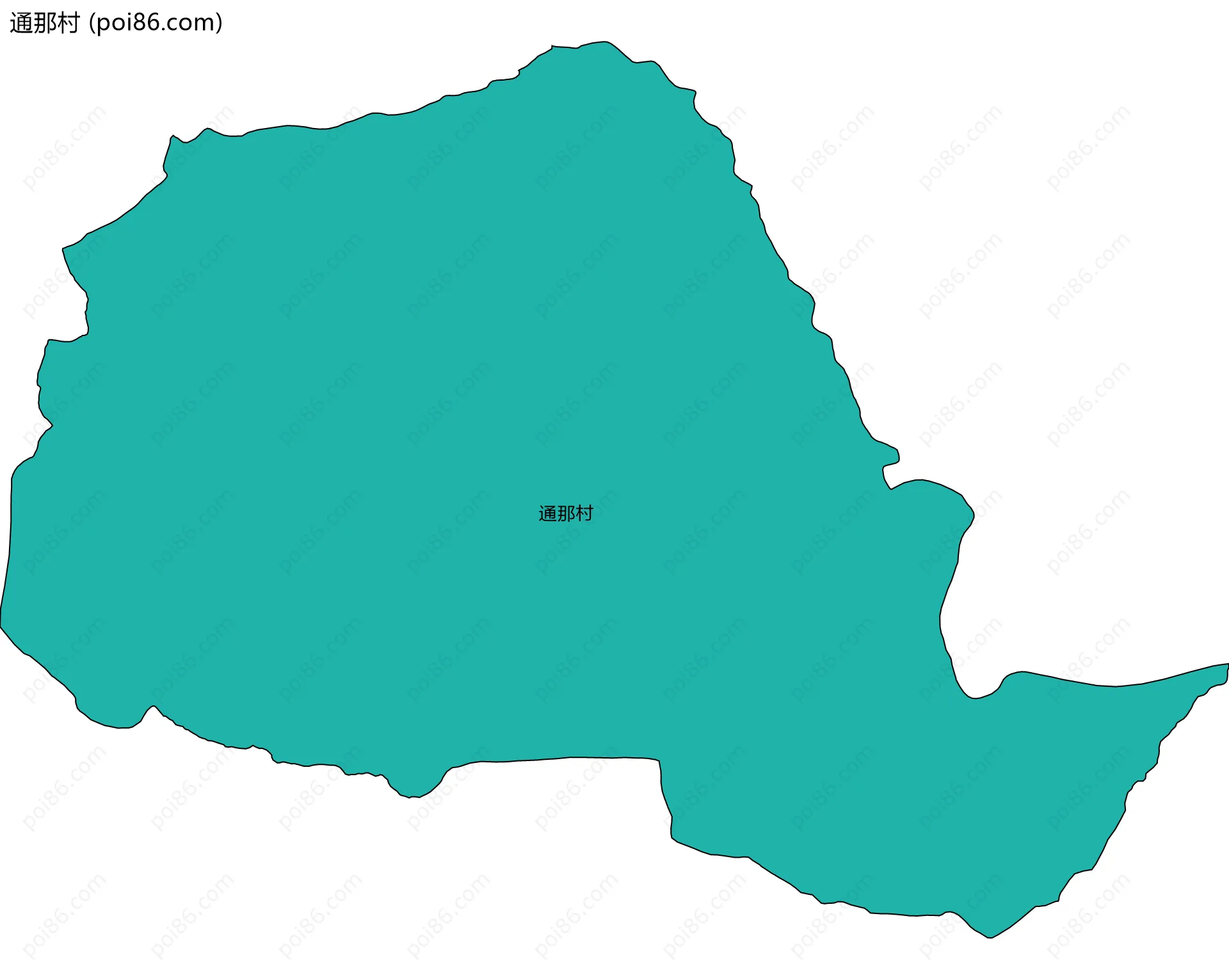 通那村边界地图