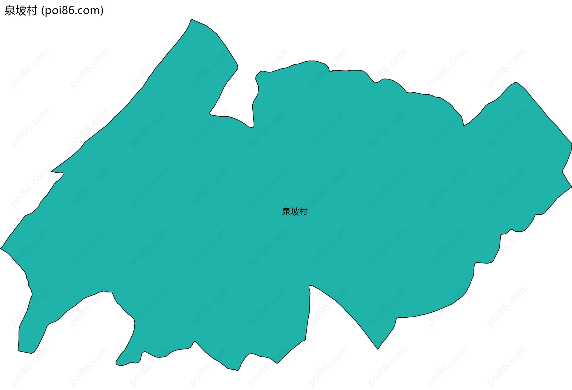 泉坡村边界地图