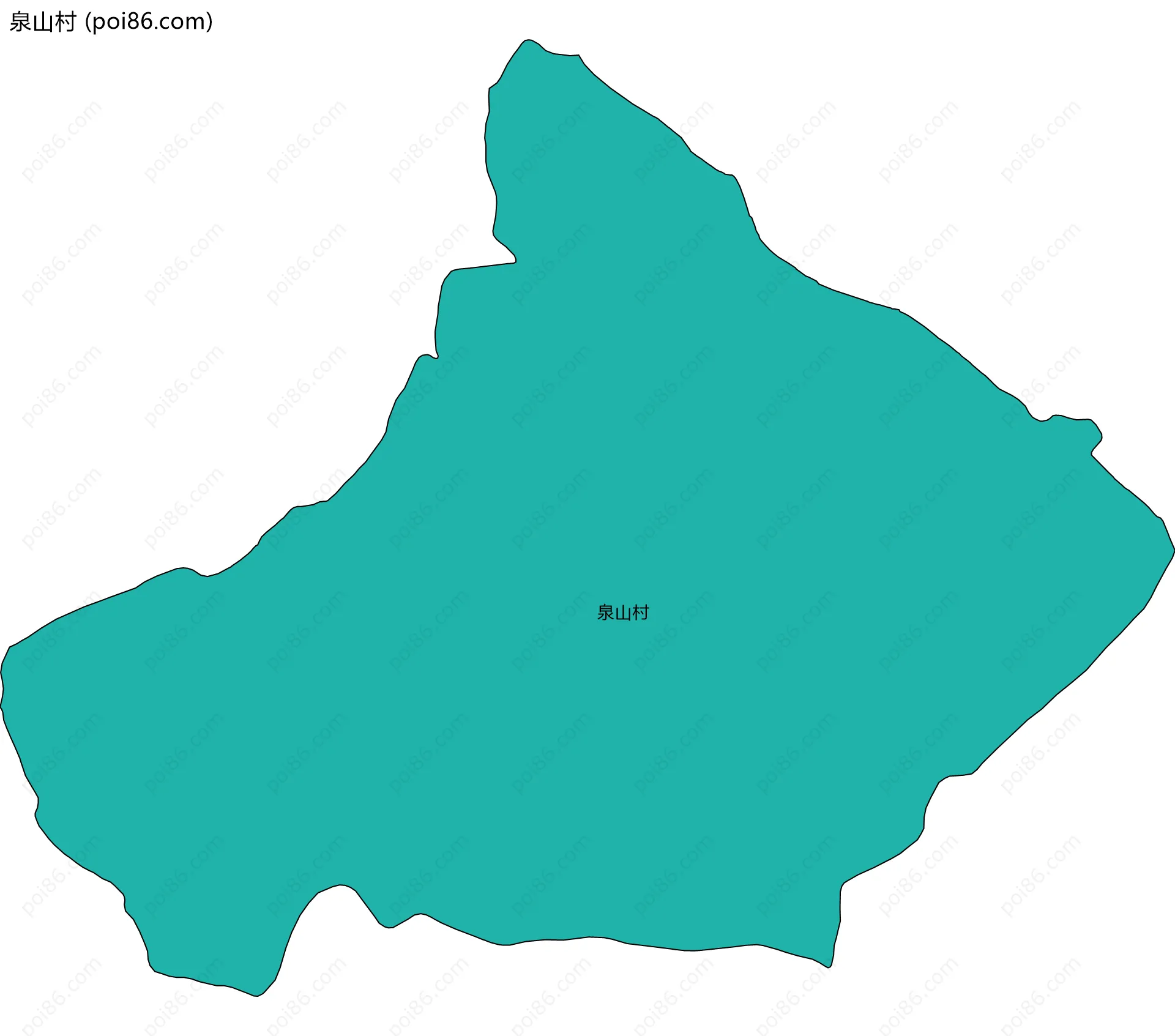 泉山村边界地图