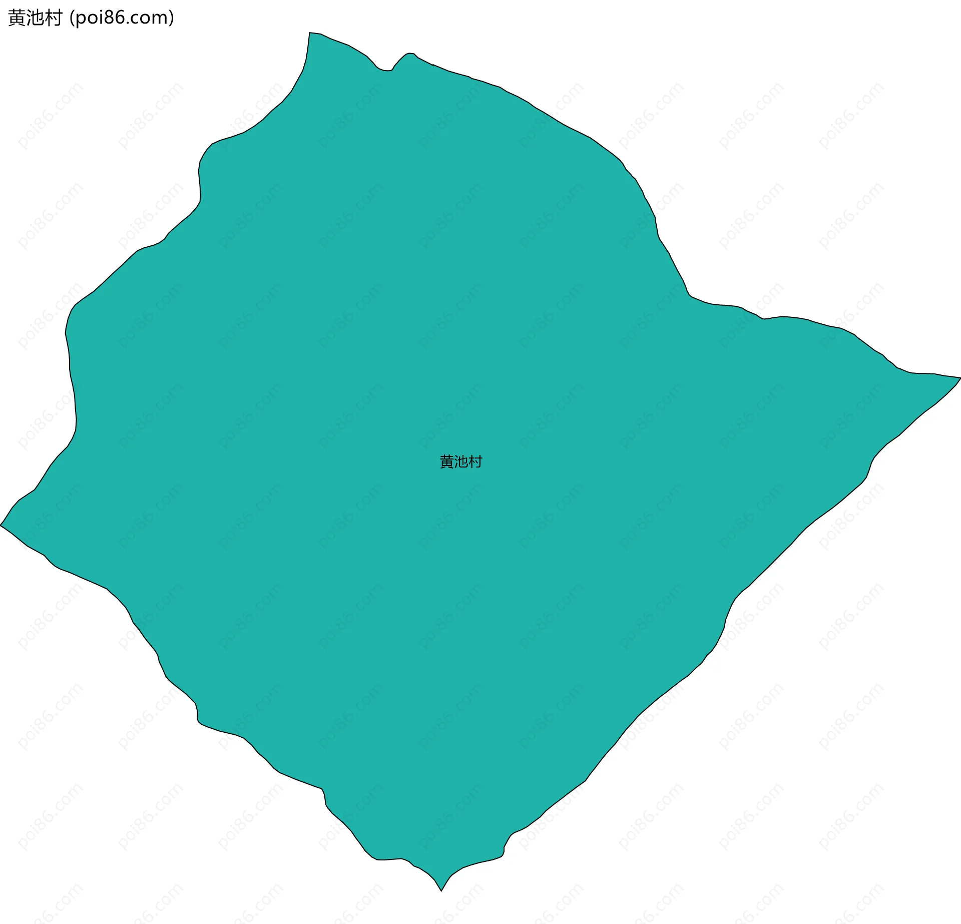 黄池村边界地图