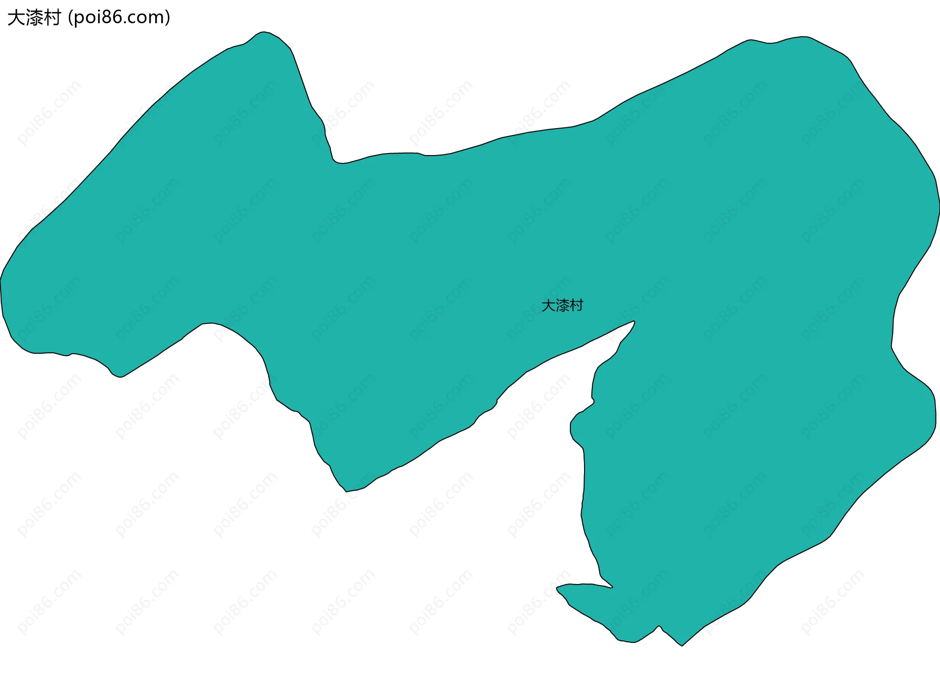 大漆村边界地图
