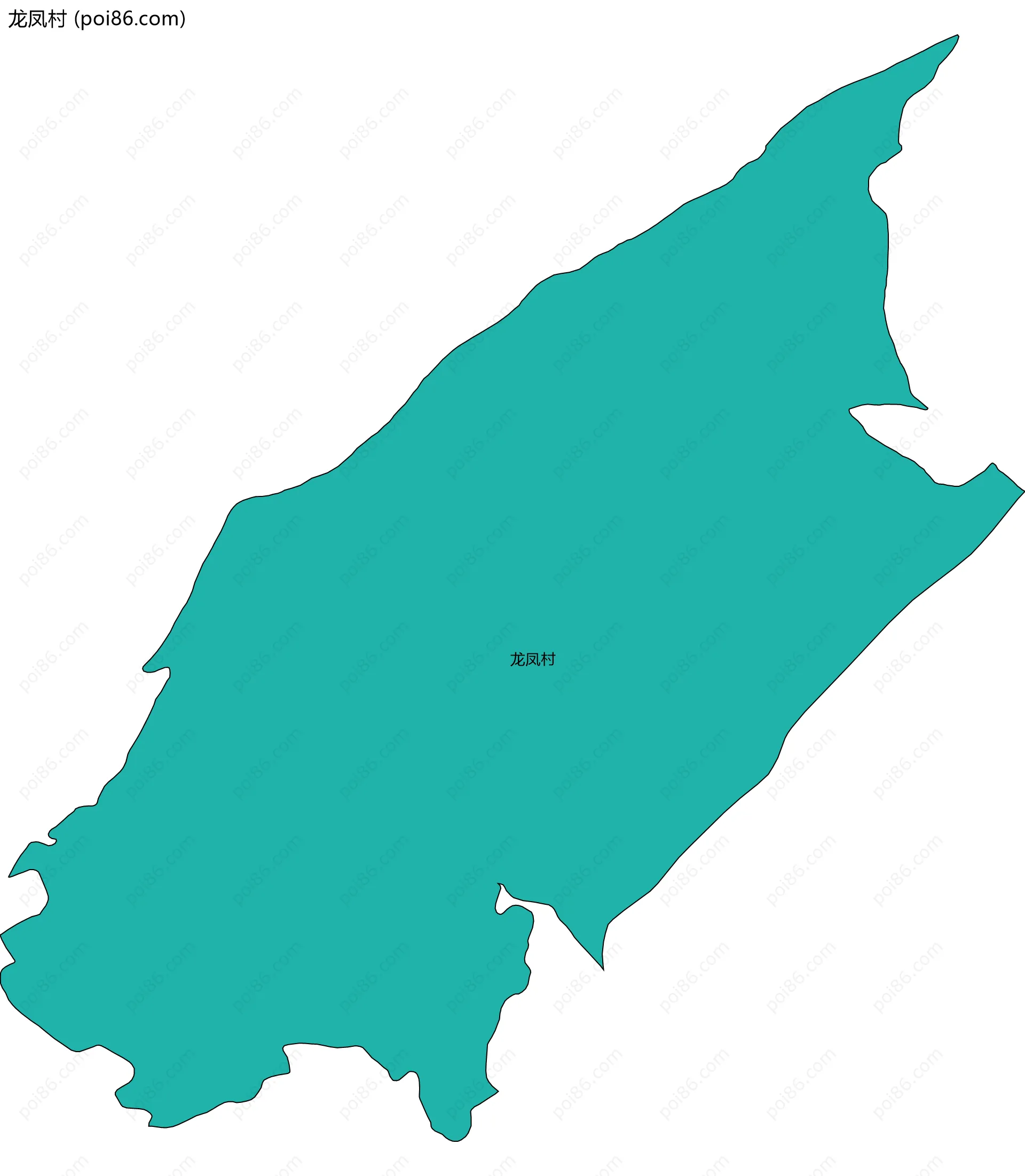 龙凤村边界地图