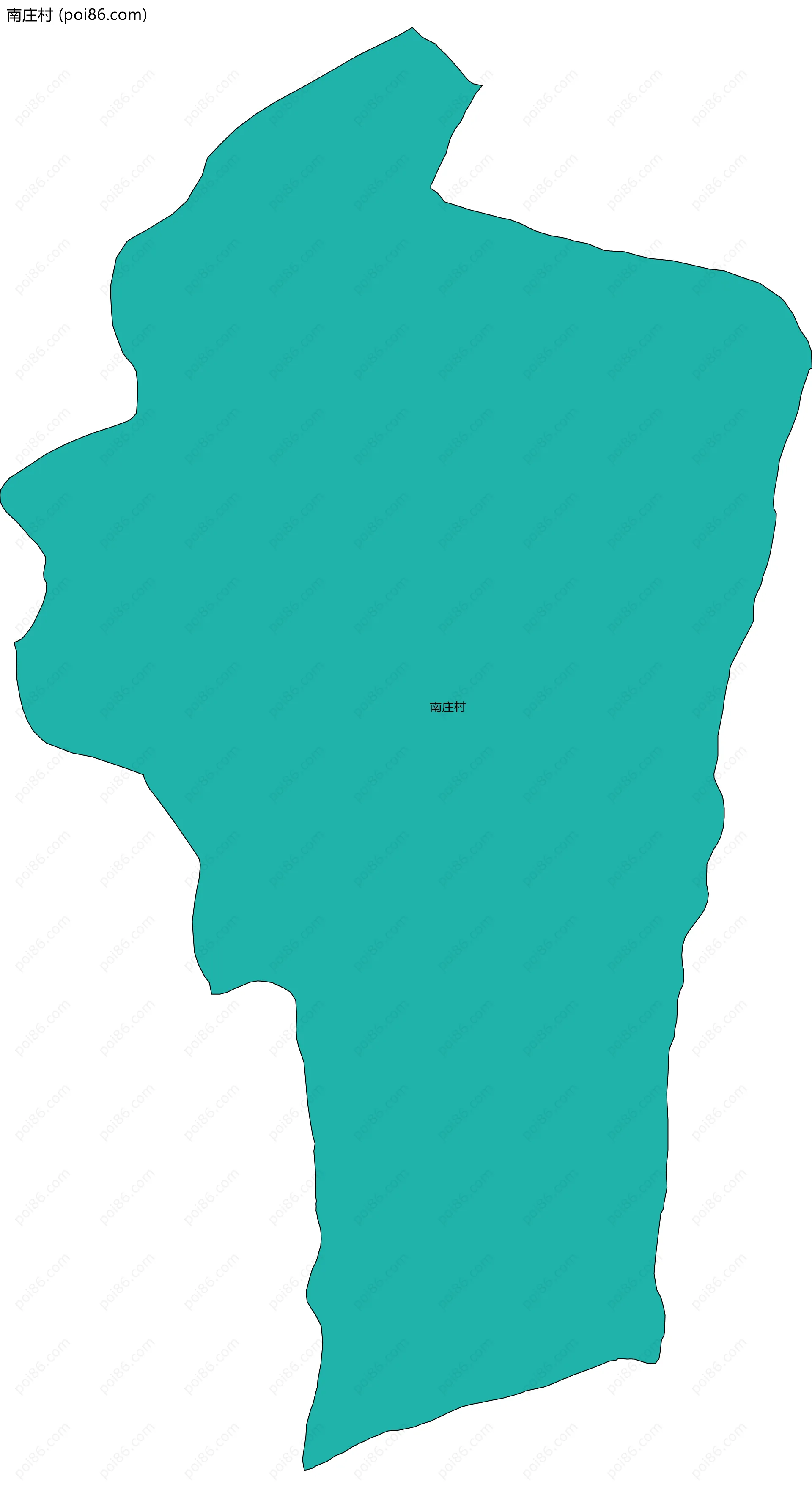 南庄村边界地图