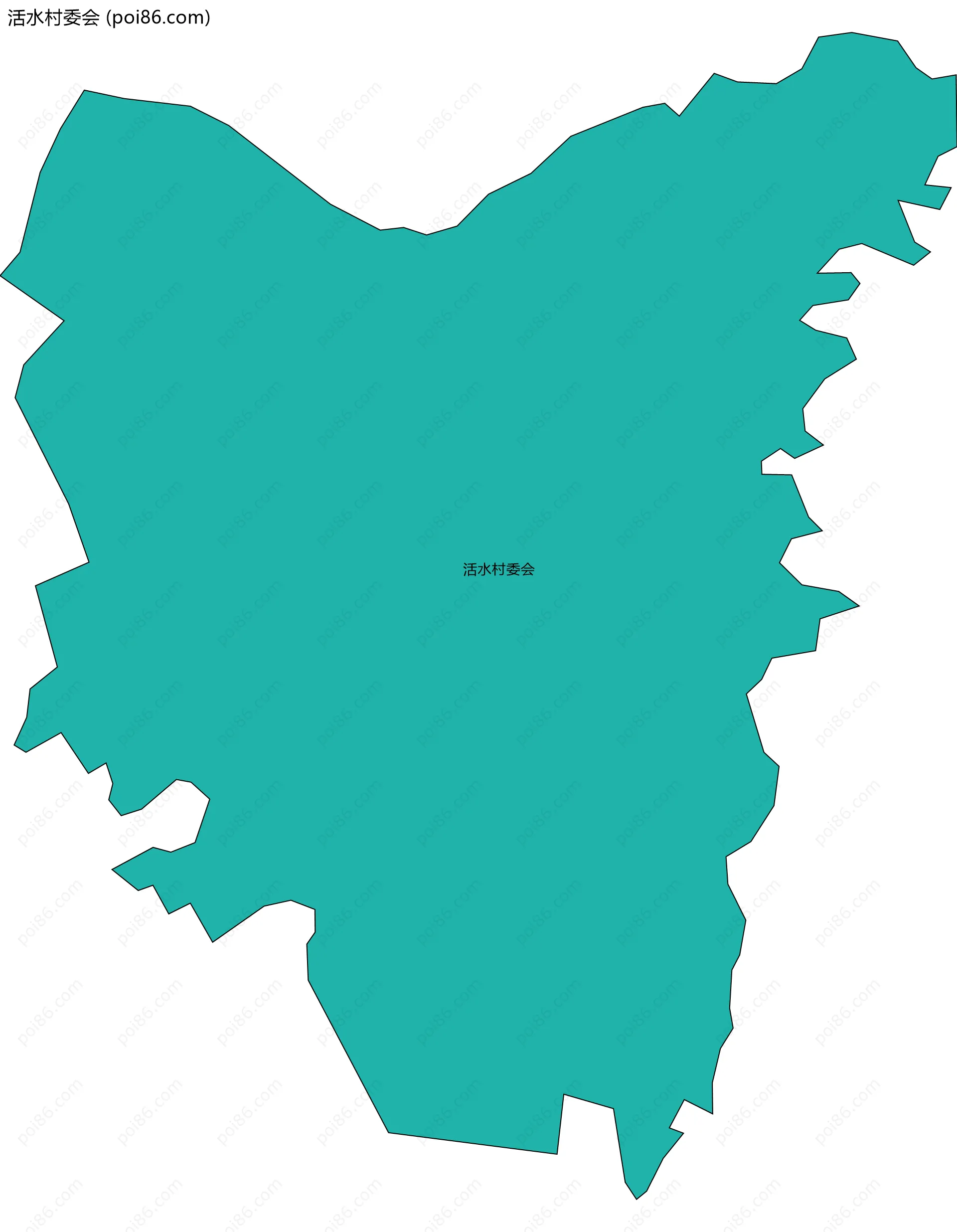 活水村委会边界地图