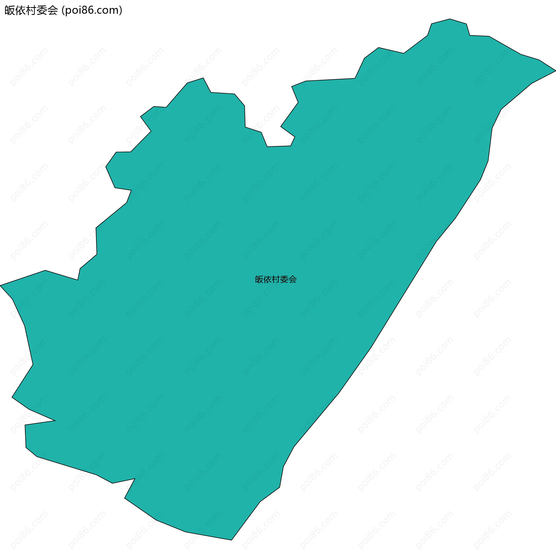 皈依村委会边界地图