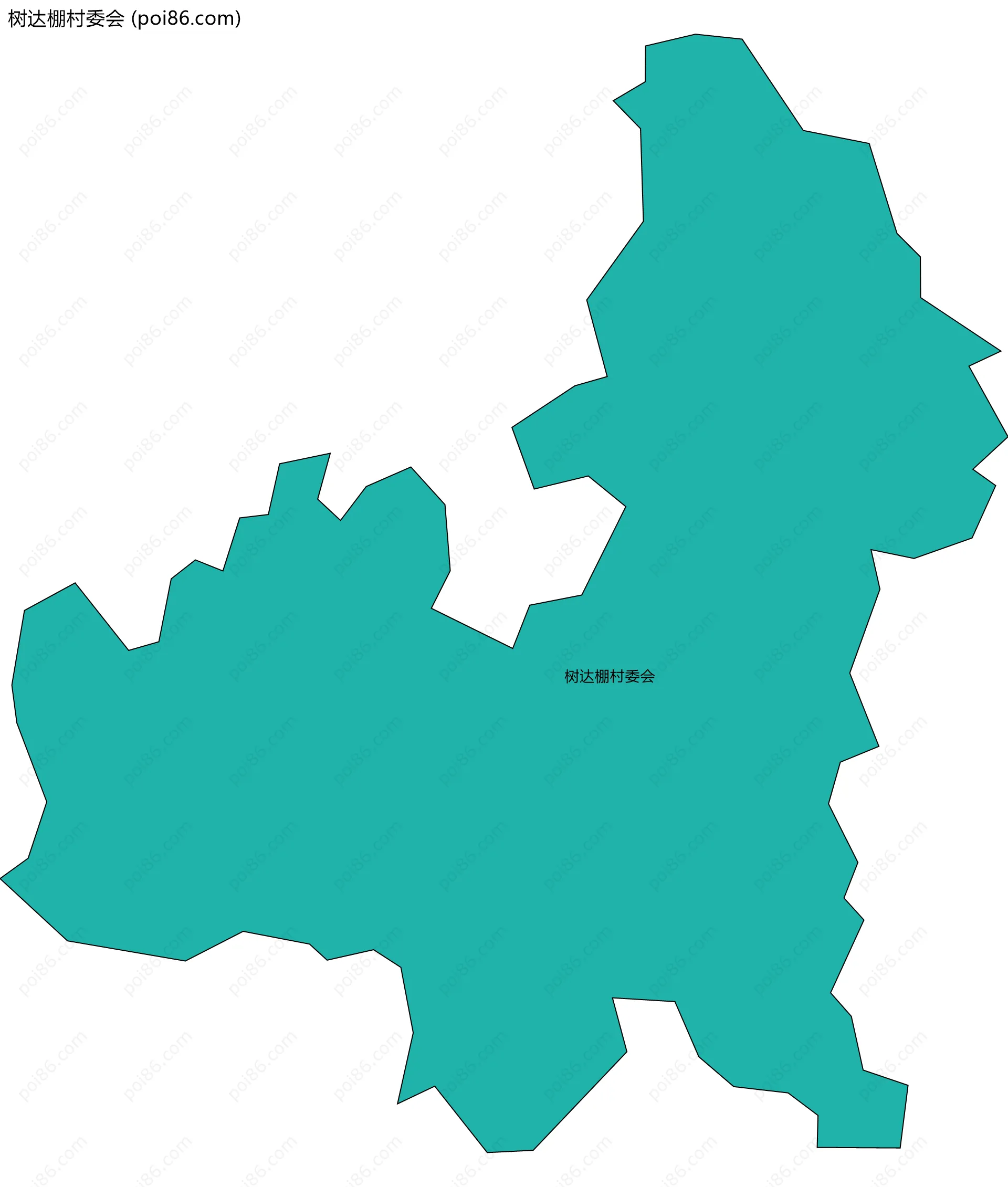 树达棚村委会边界地图