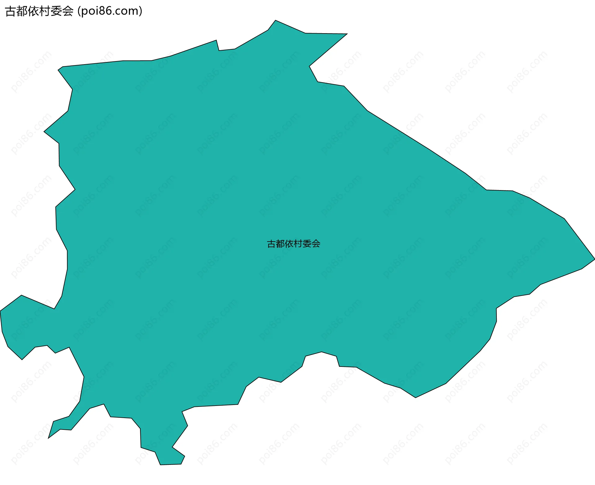 古都依村委会边界地图