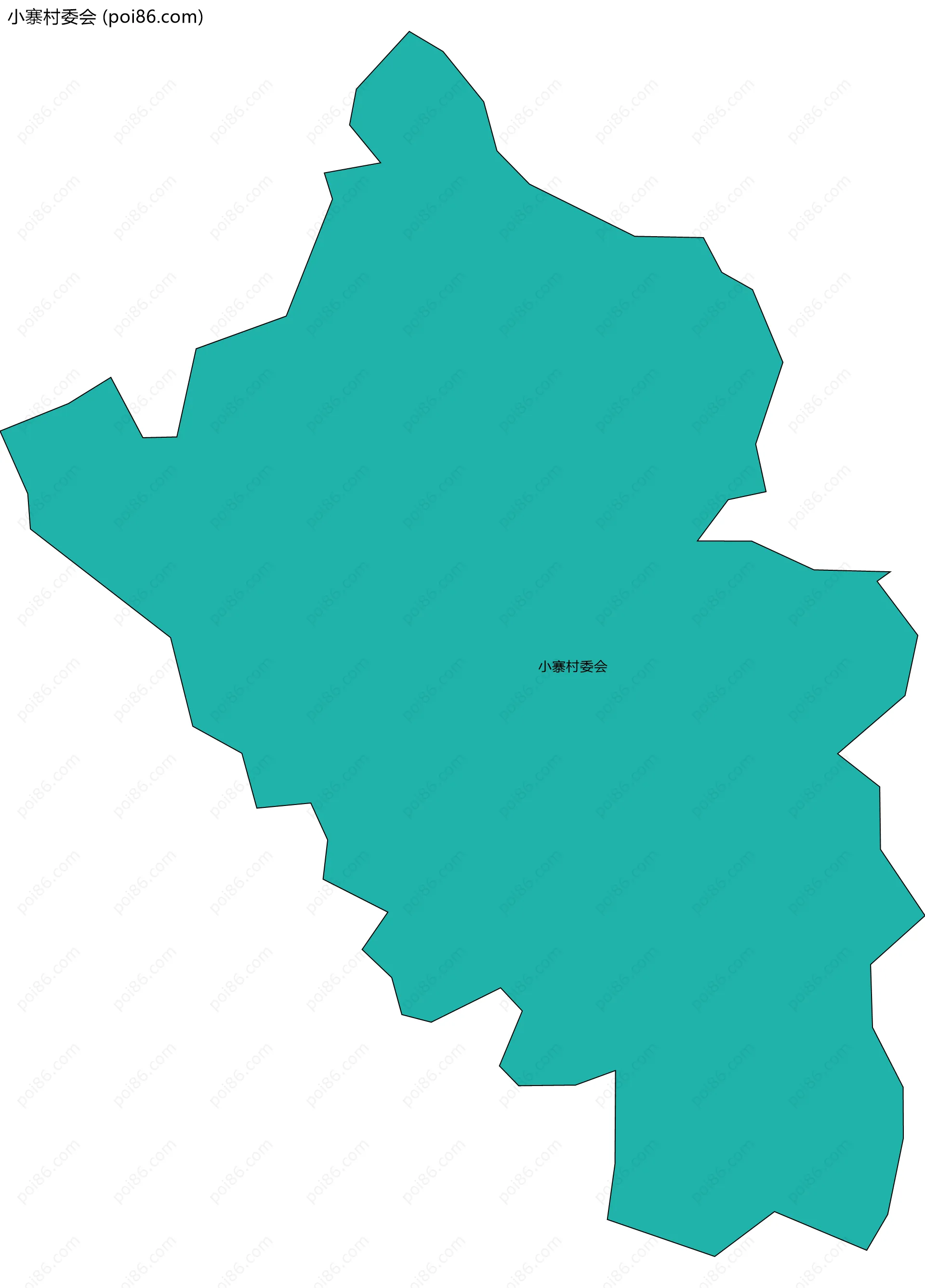 小寨村委会边界地图