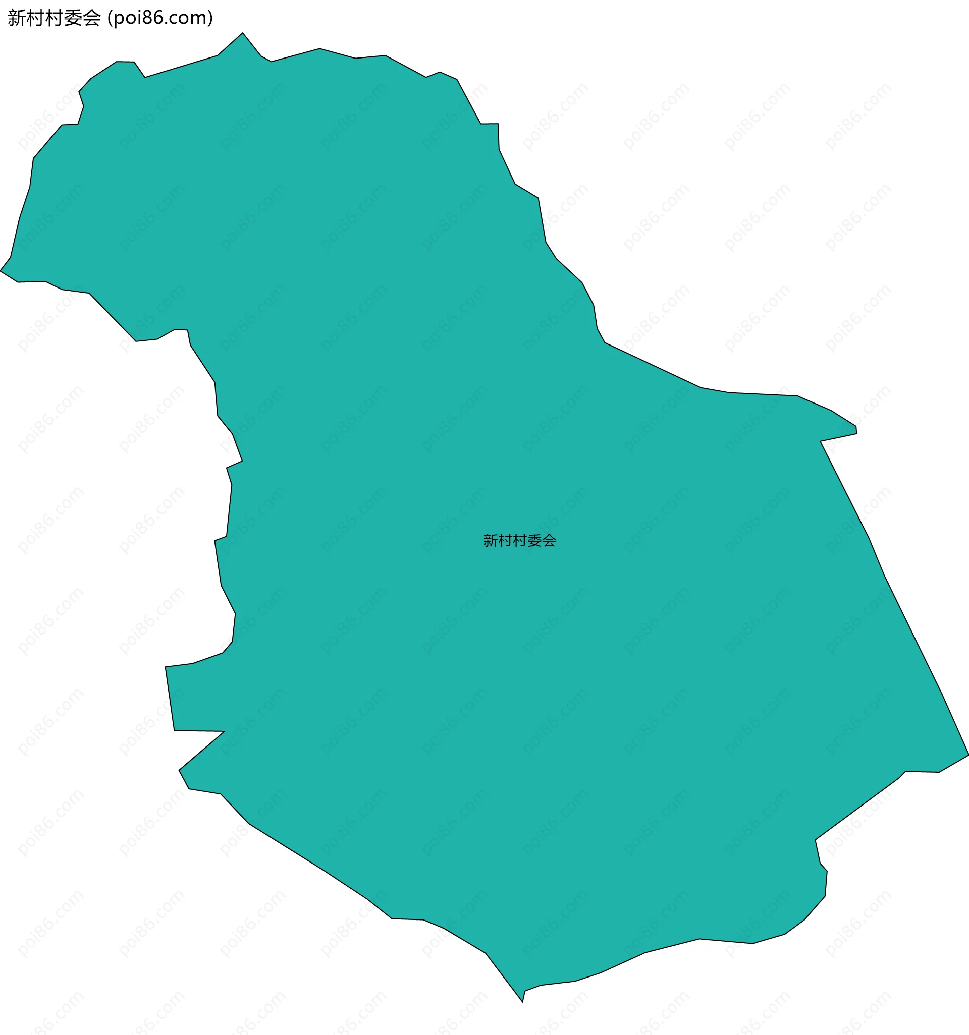 新村村委会边界地图