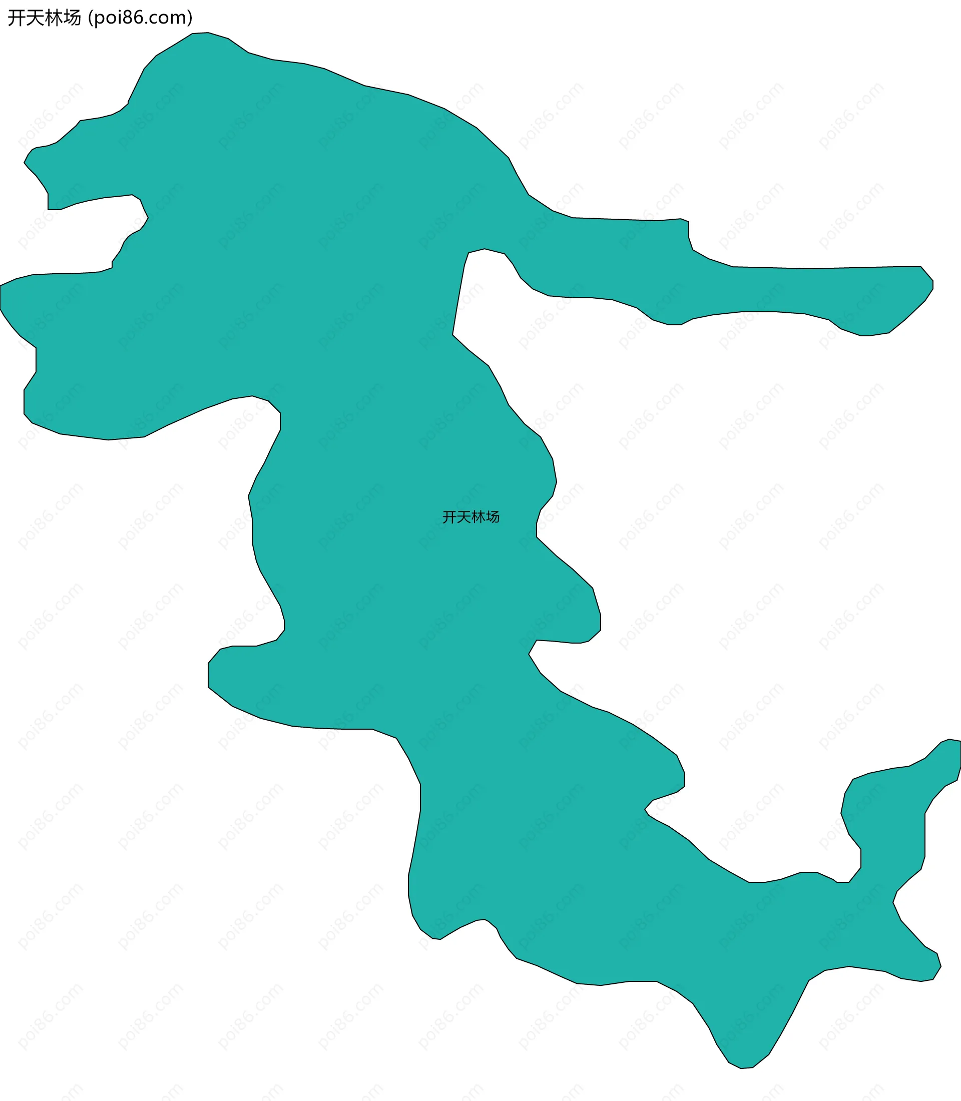 开天林场边界地图