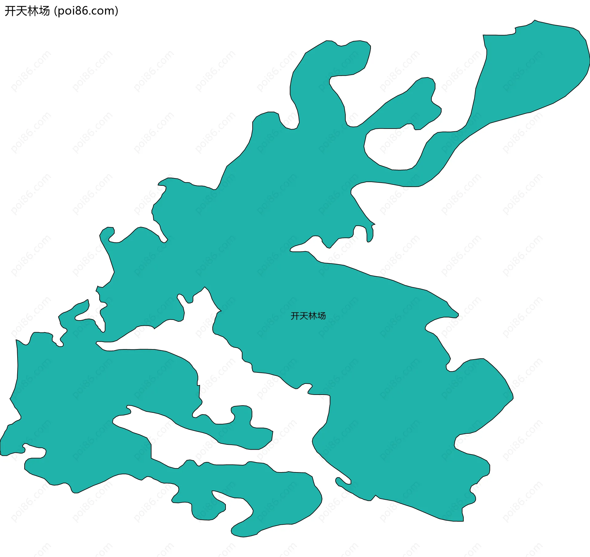 开天林场边界地图