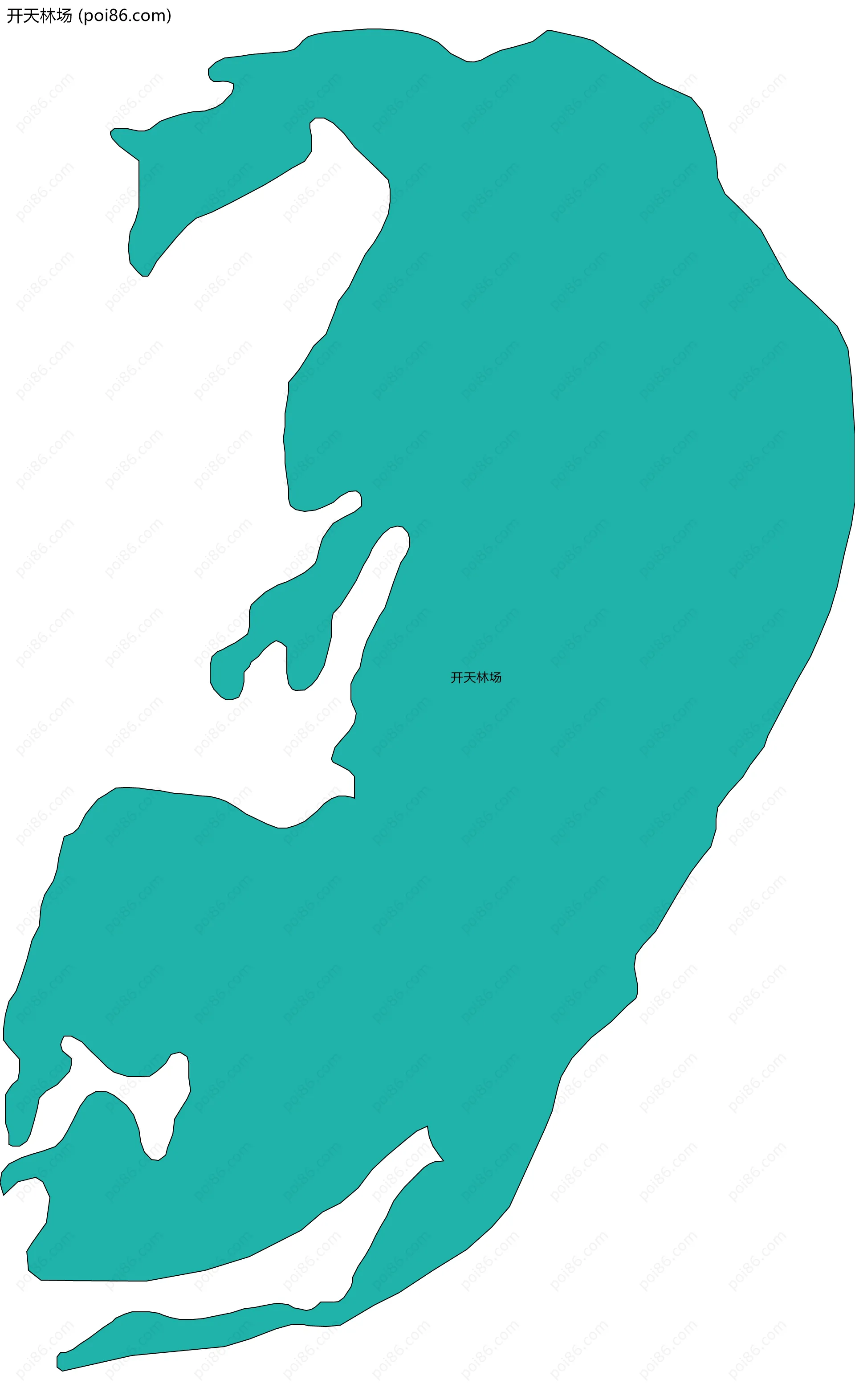 开天林场边界地图