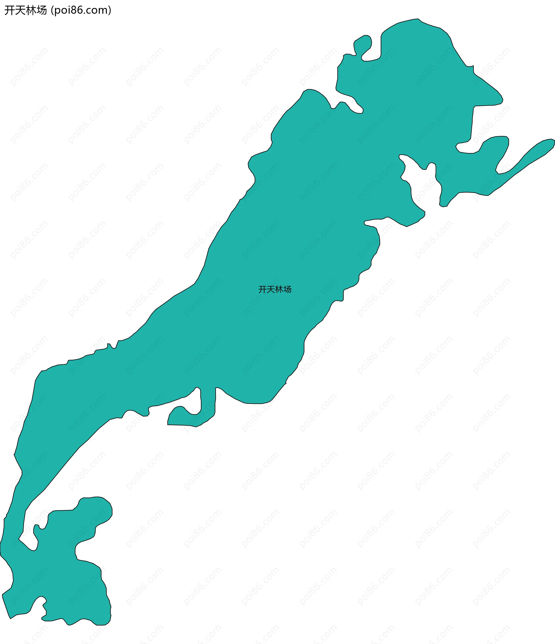 开天林场边界地图