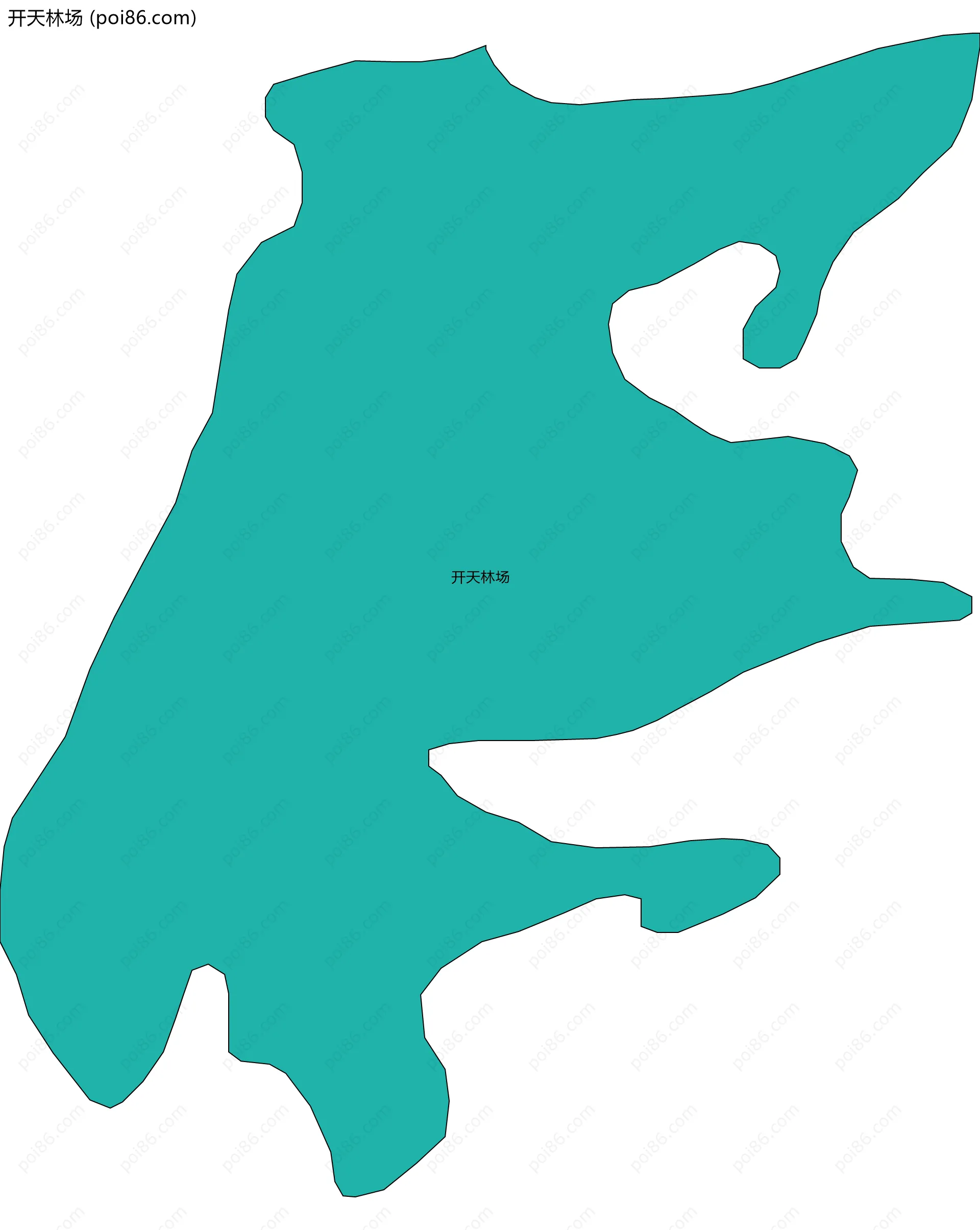 开天林场边界地图