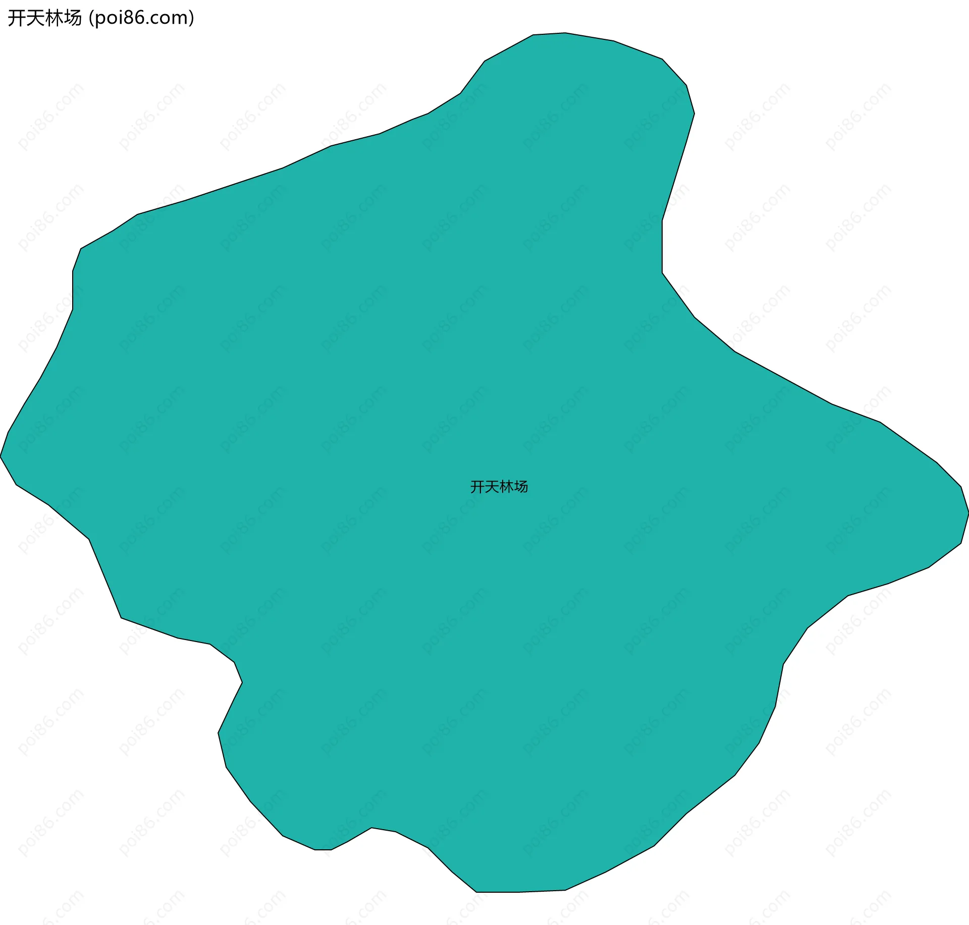 开天林场边界地图