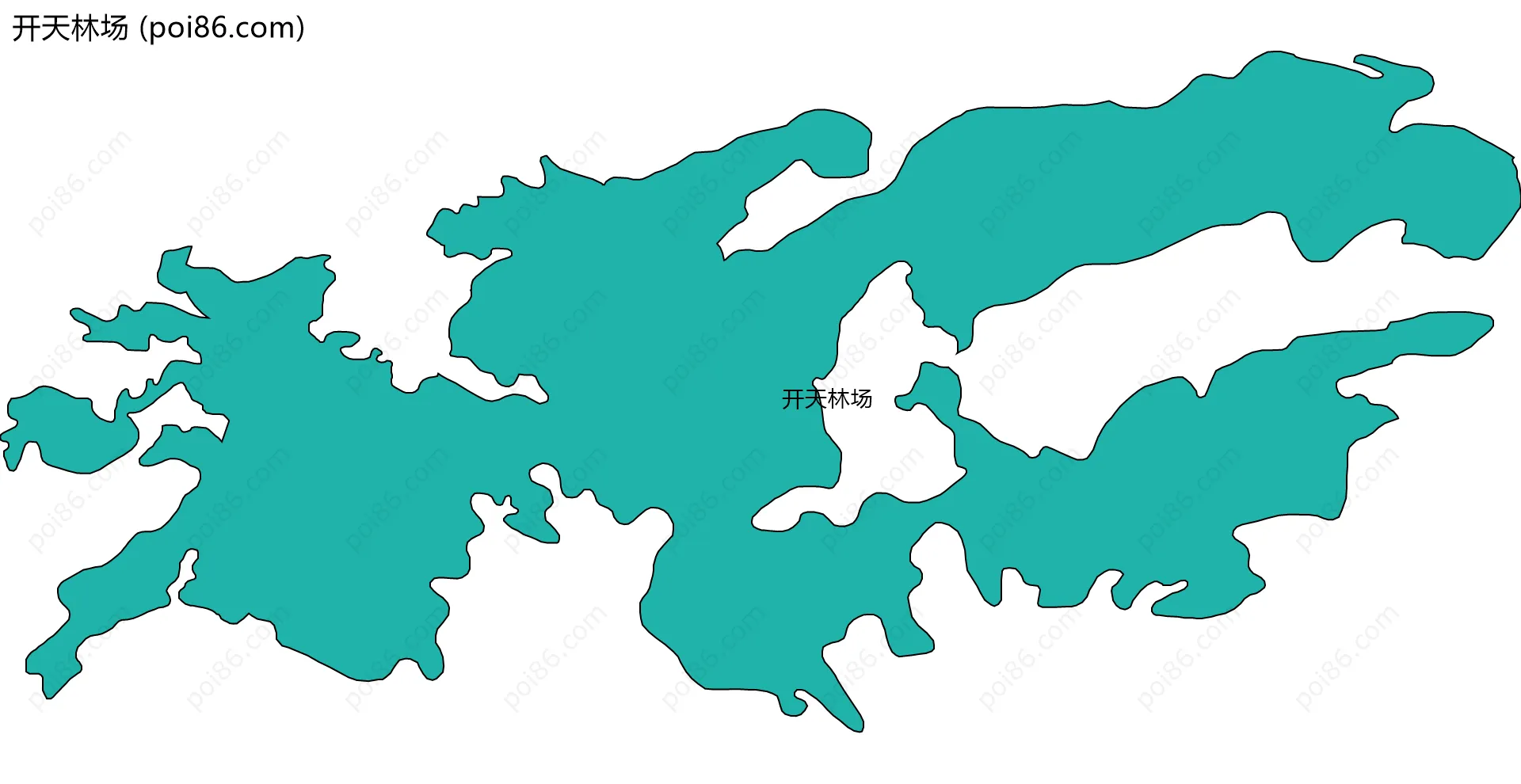 开天林场边界地图