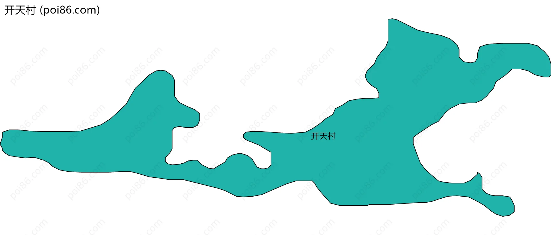 开天村边界地图