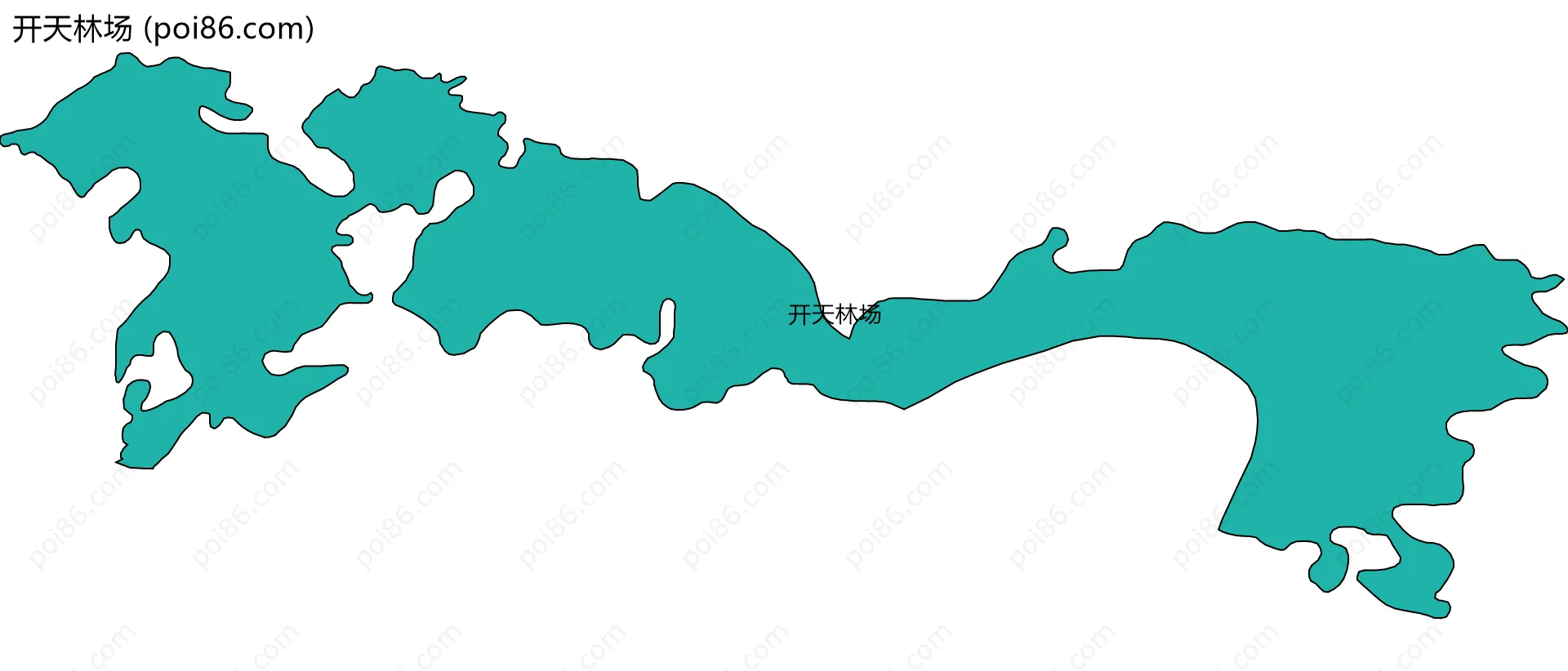 开天林场边界地图