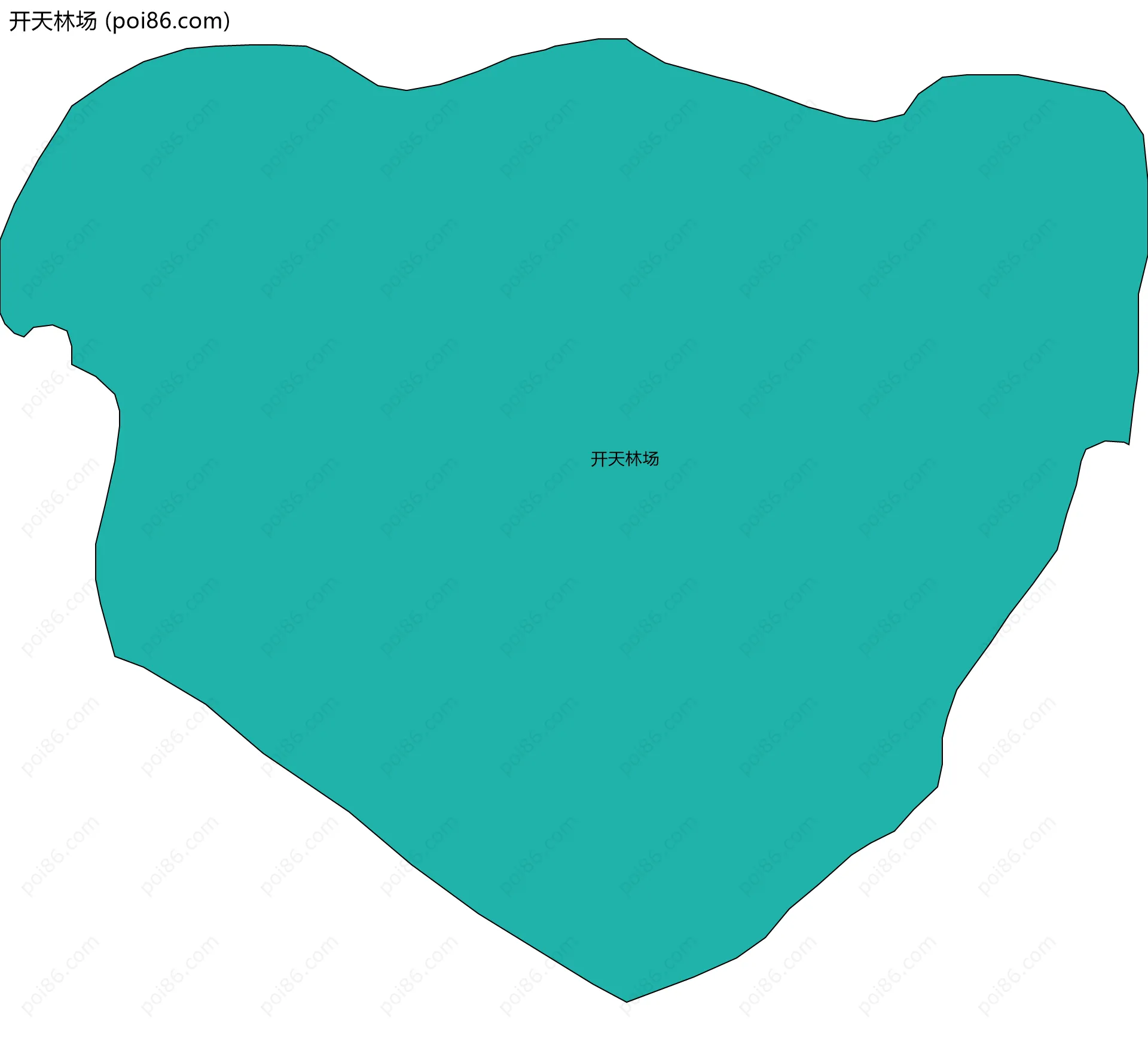 开天林场边界地图