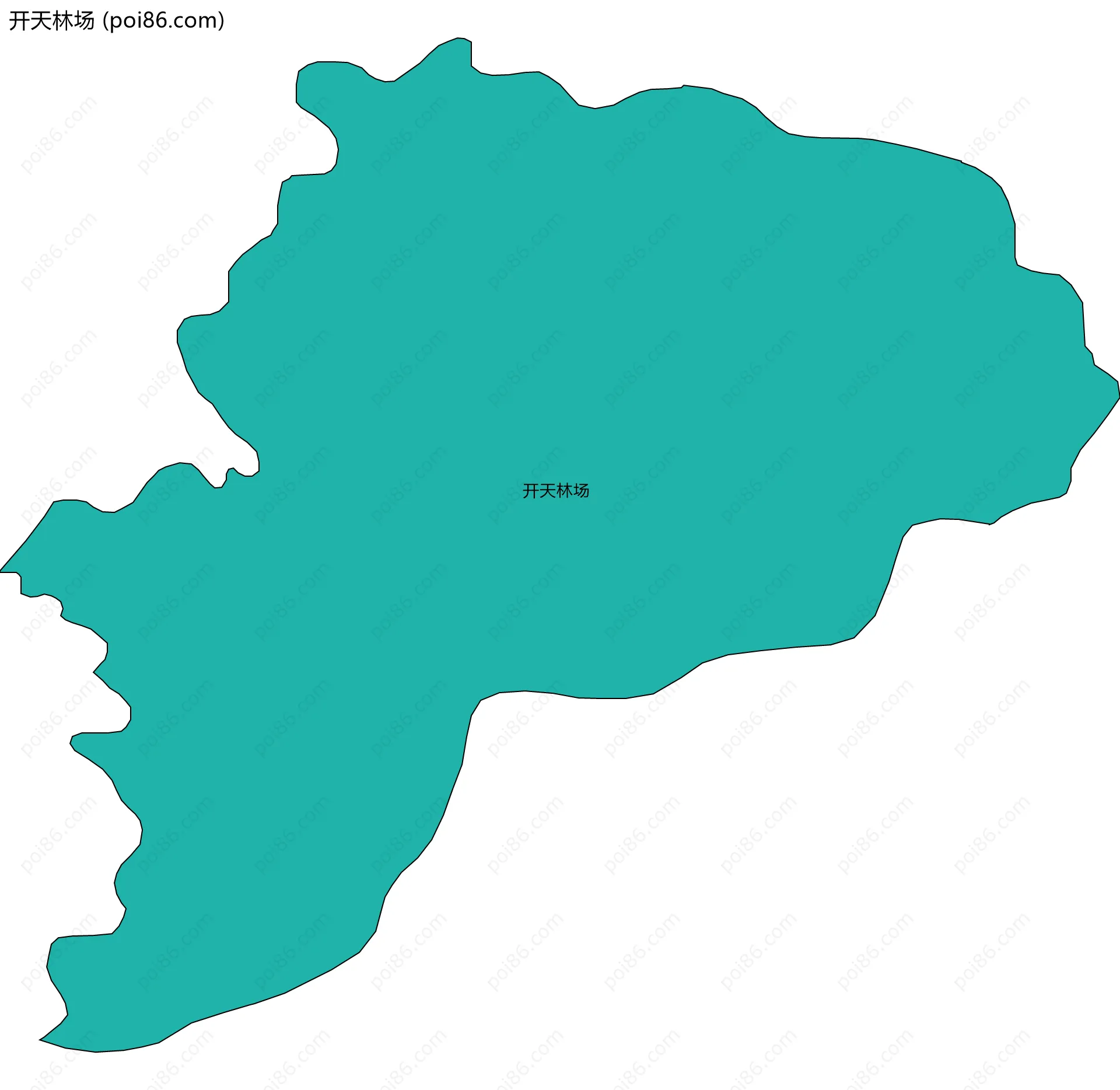 开天林场边界地图