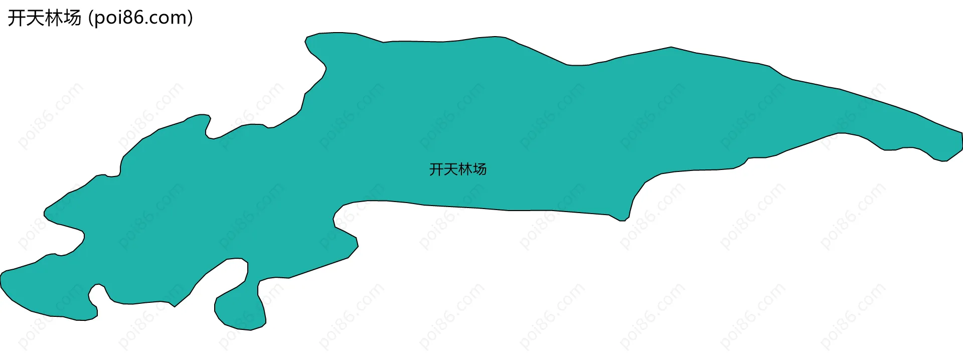 开天林场边界地图