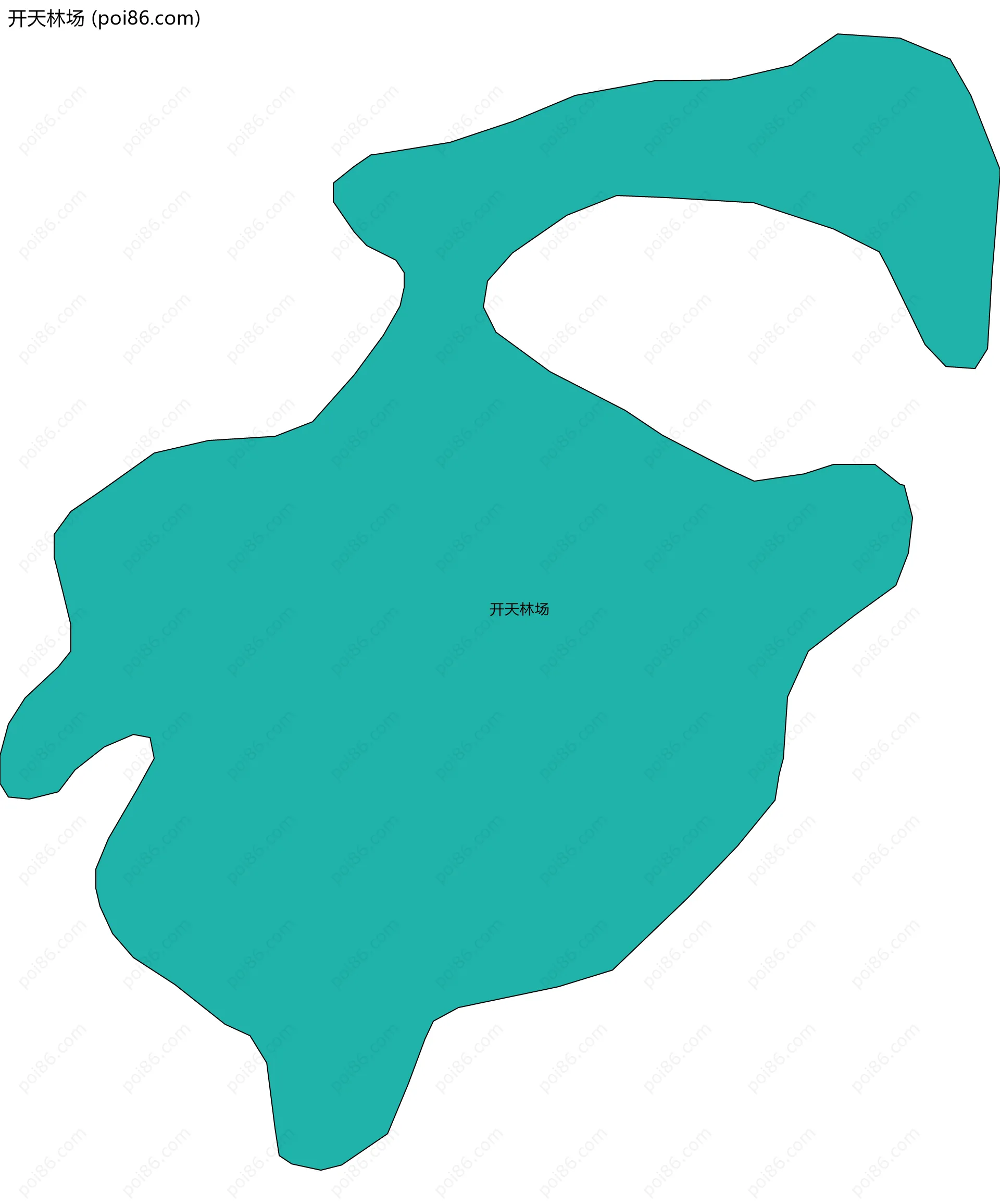 开天林场边界地图