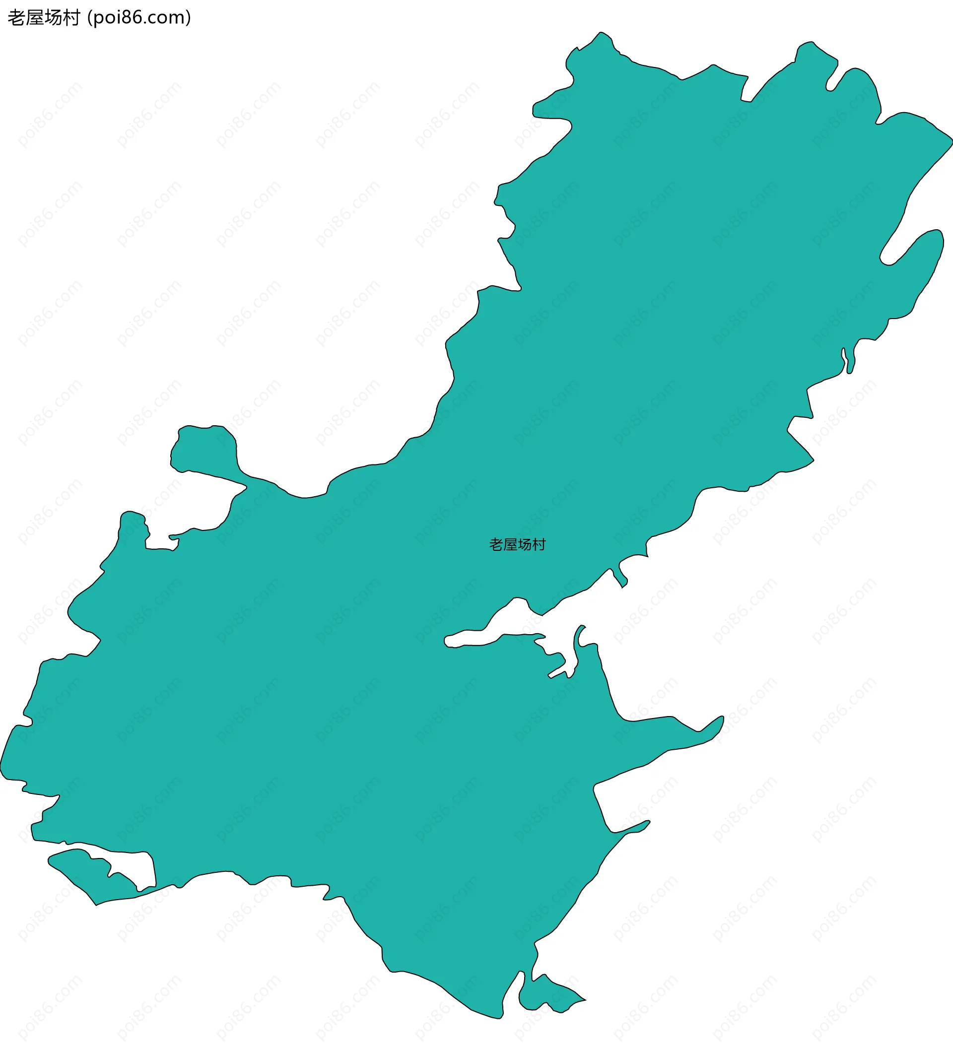 老屋场村边界地图