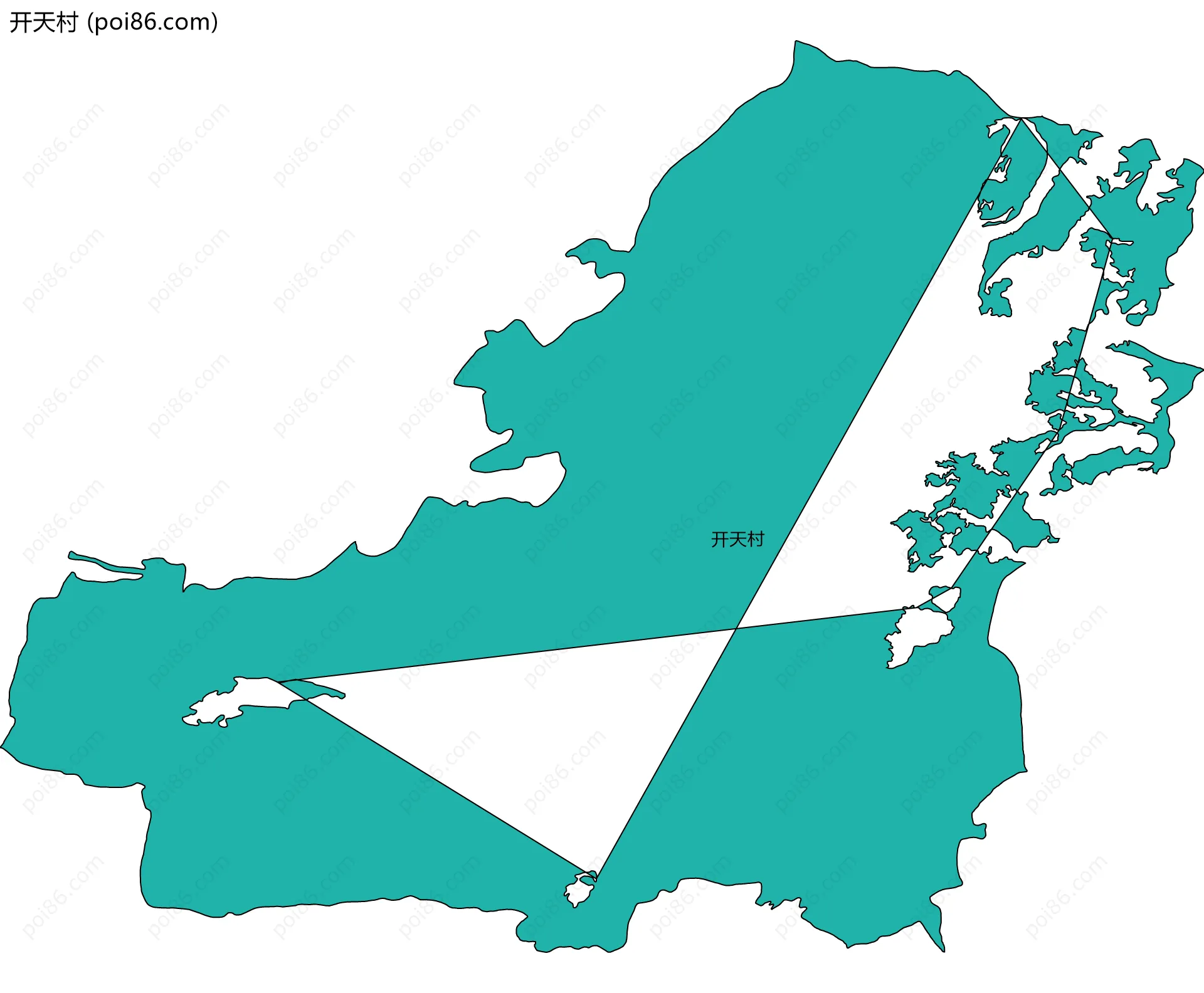 开天村边界地图