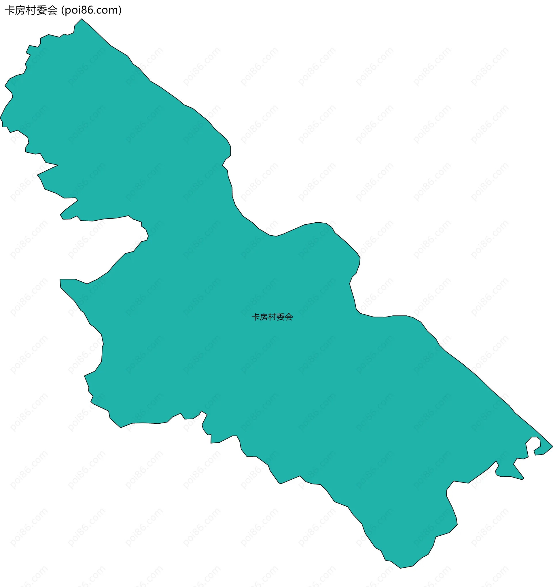 卡房村委会边界地图