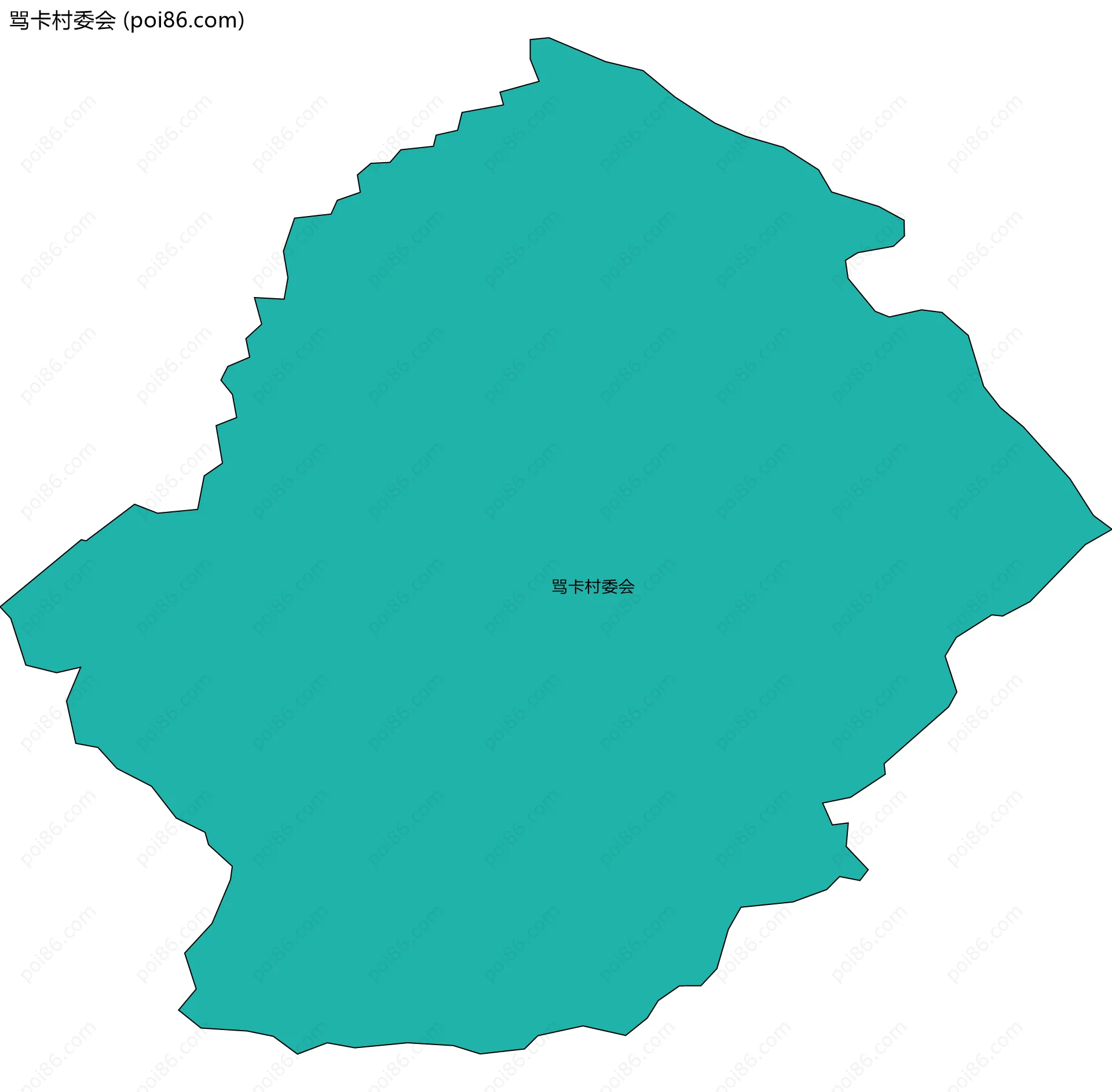 骂卡村委会边界地图