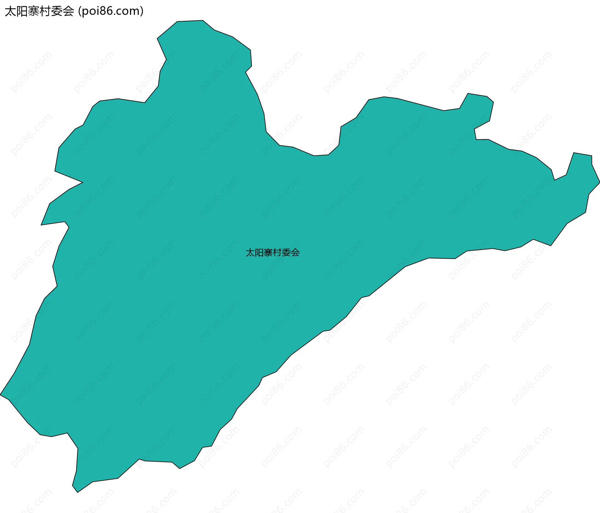 太阳寨村委会边界地图