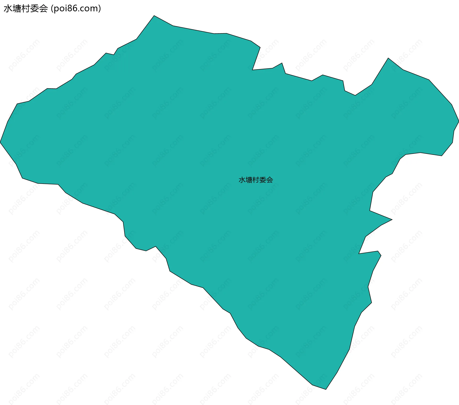 水塘村委会边界地图