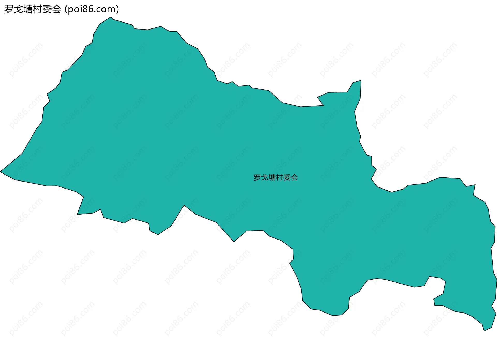 罗戈塘村委会边界地图