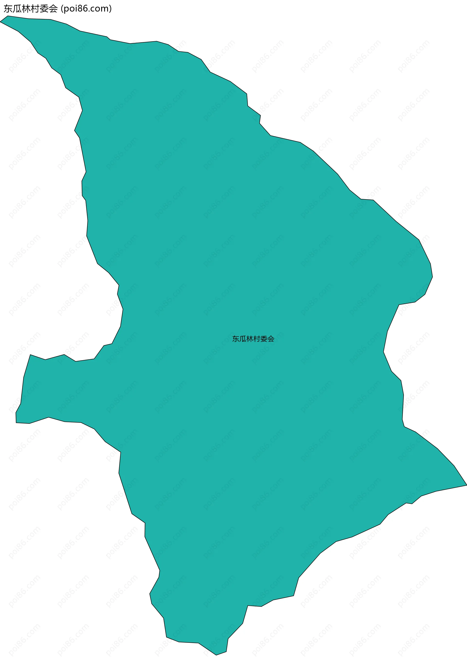 东瓜林村委会边界地图