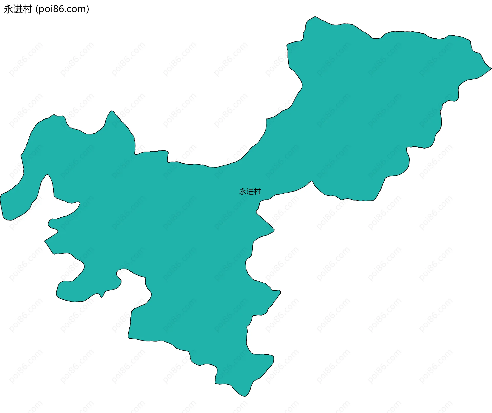 永进村边界地图