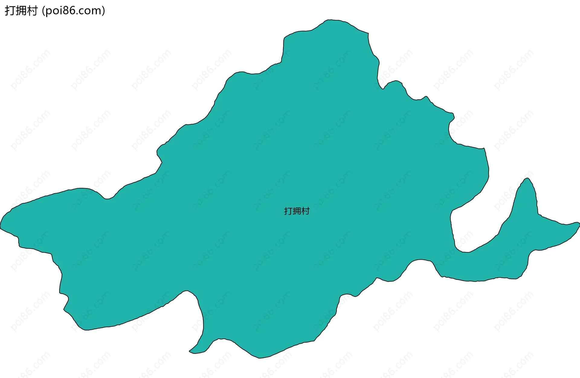打拥村边界地图
