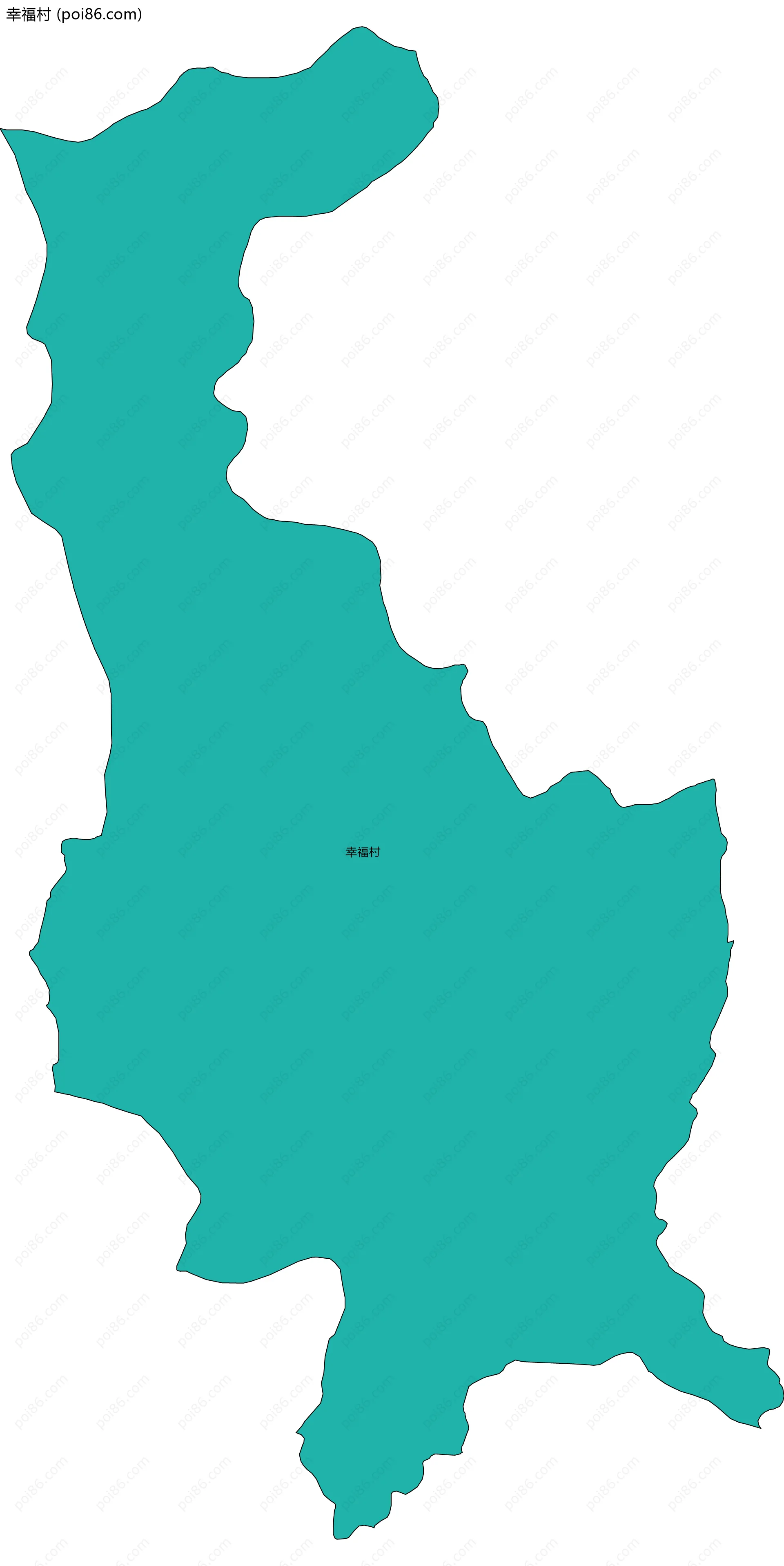 幸福村边界地图