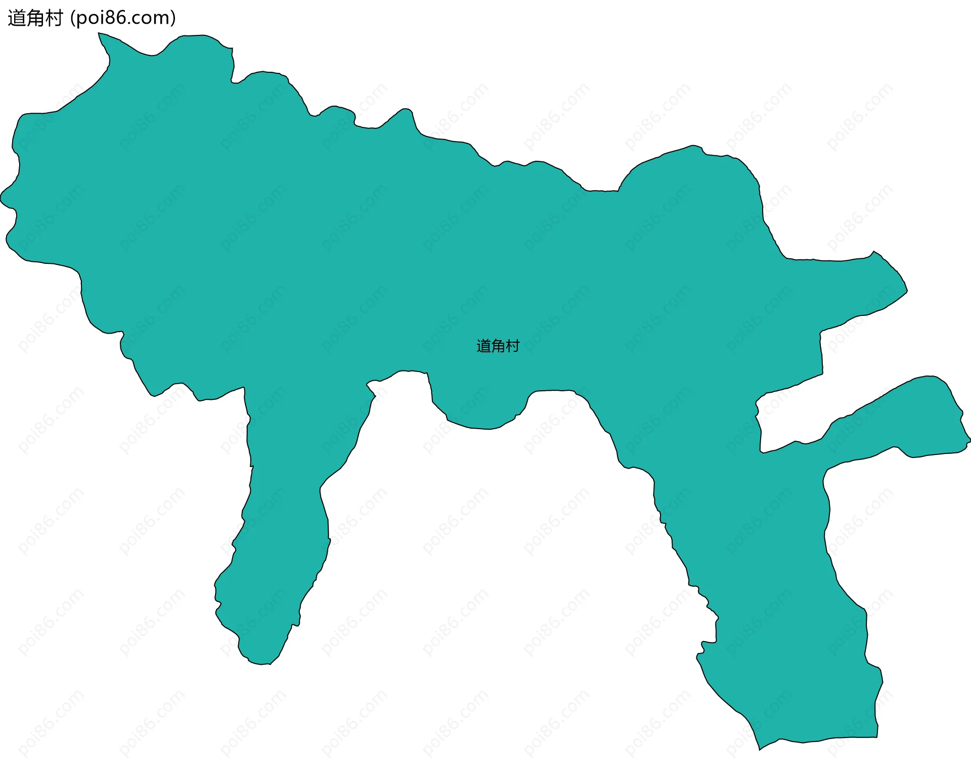 道角村边界地图