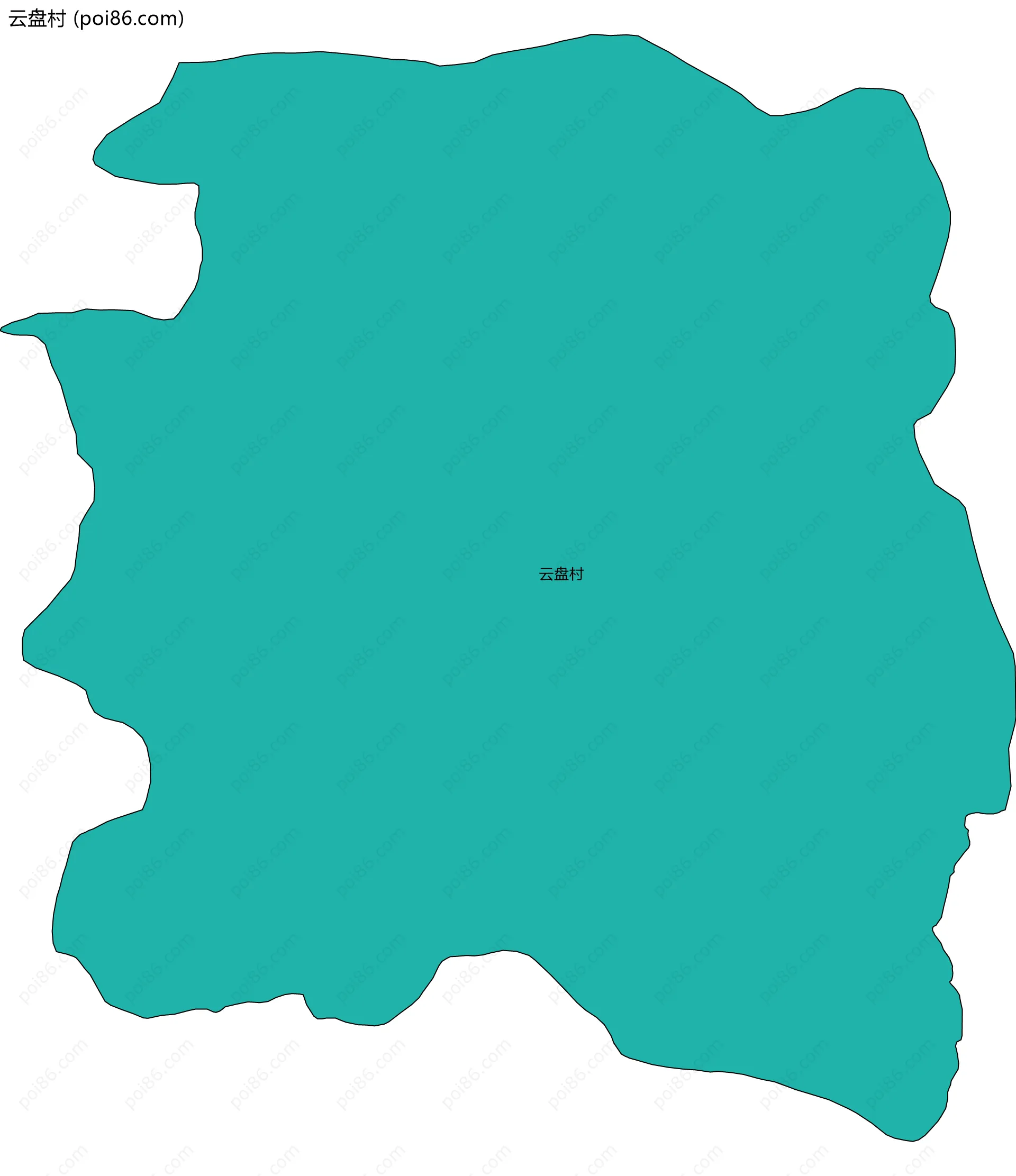 云盘村边界地图