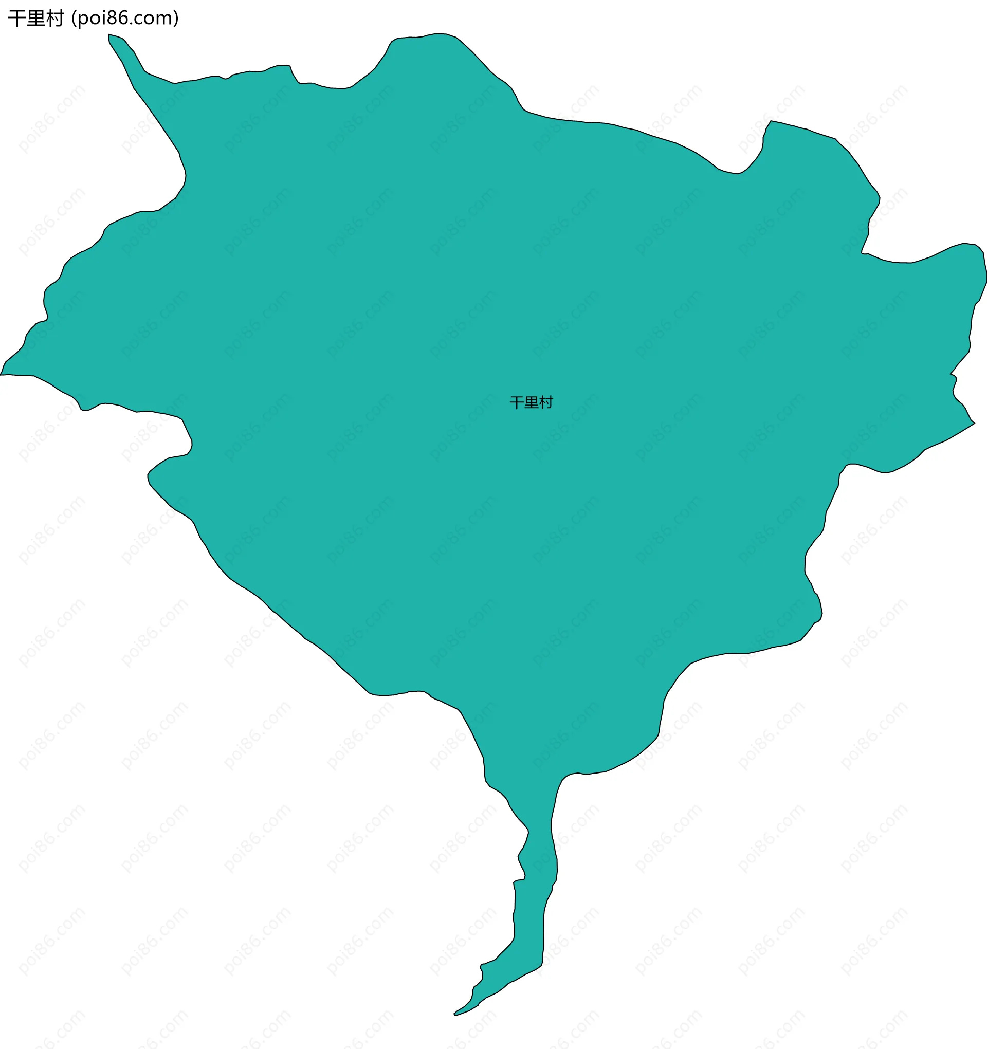 干里村边界地图