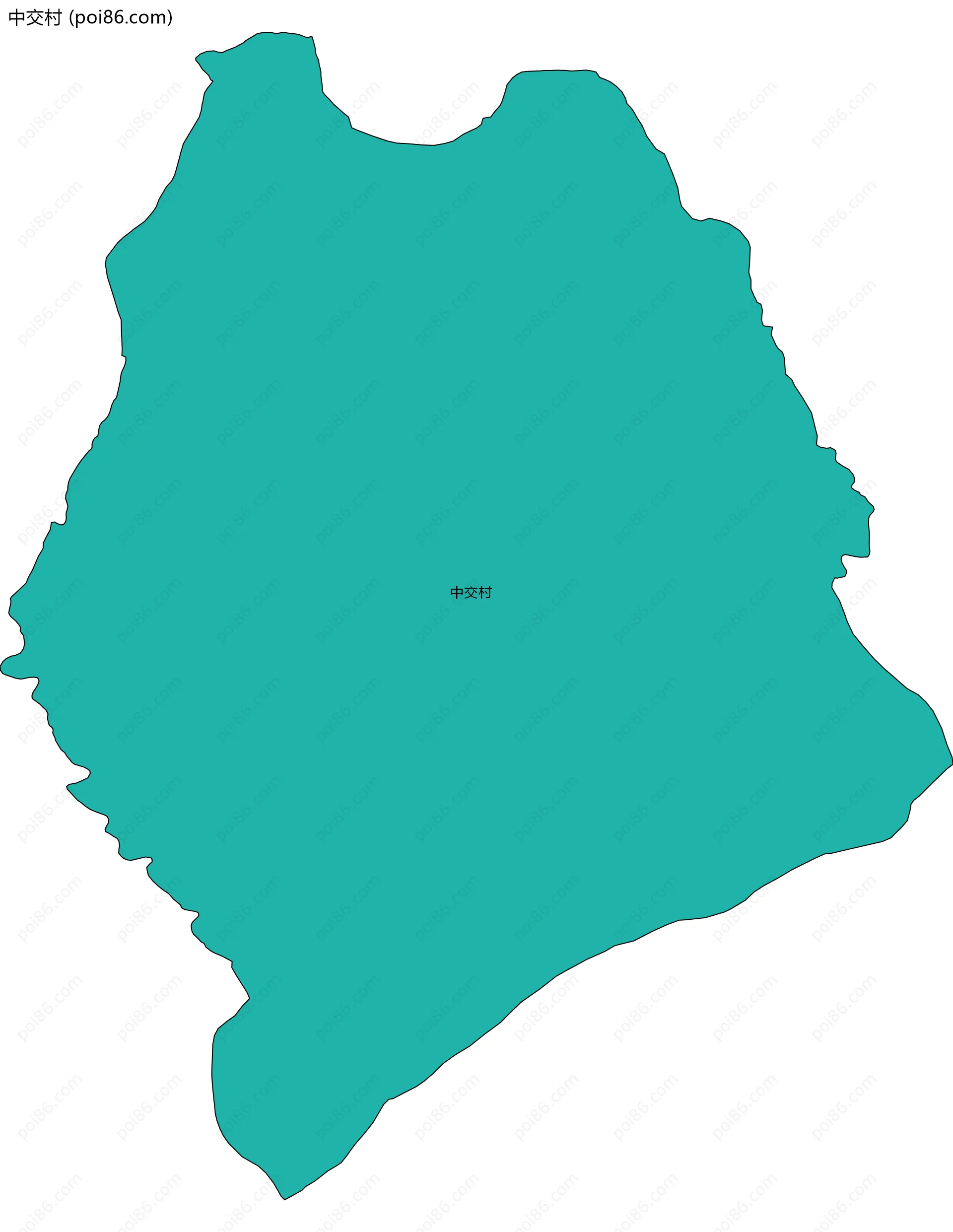 中交村边界地图