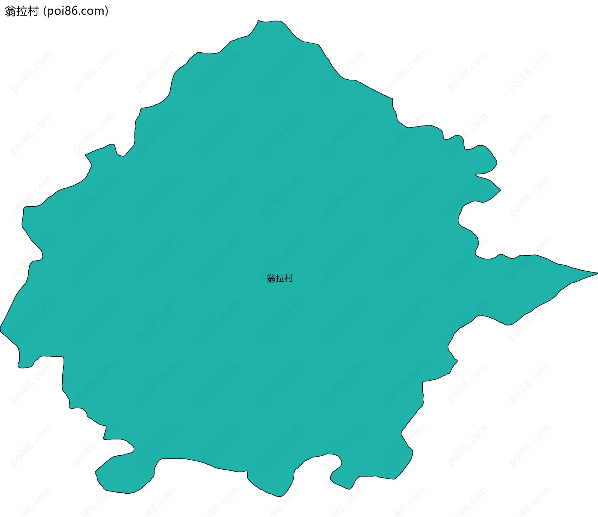 翁拉村边界地图