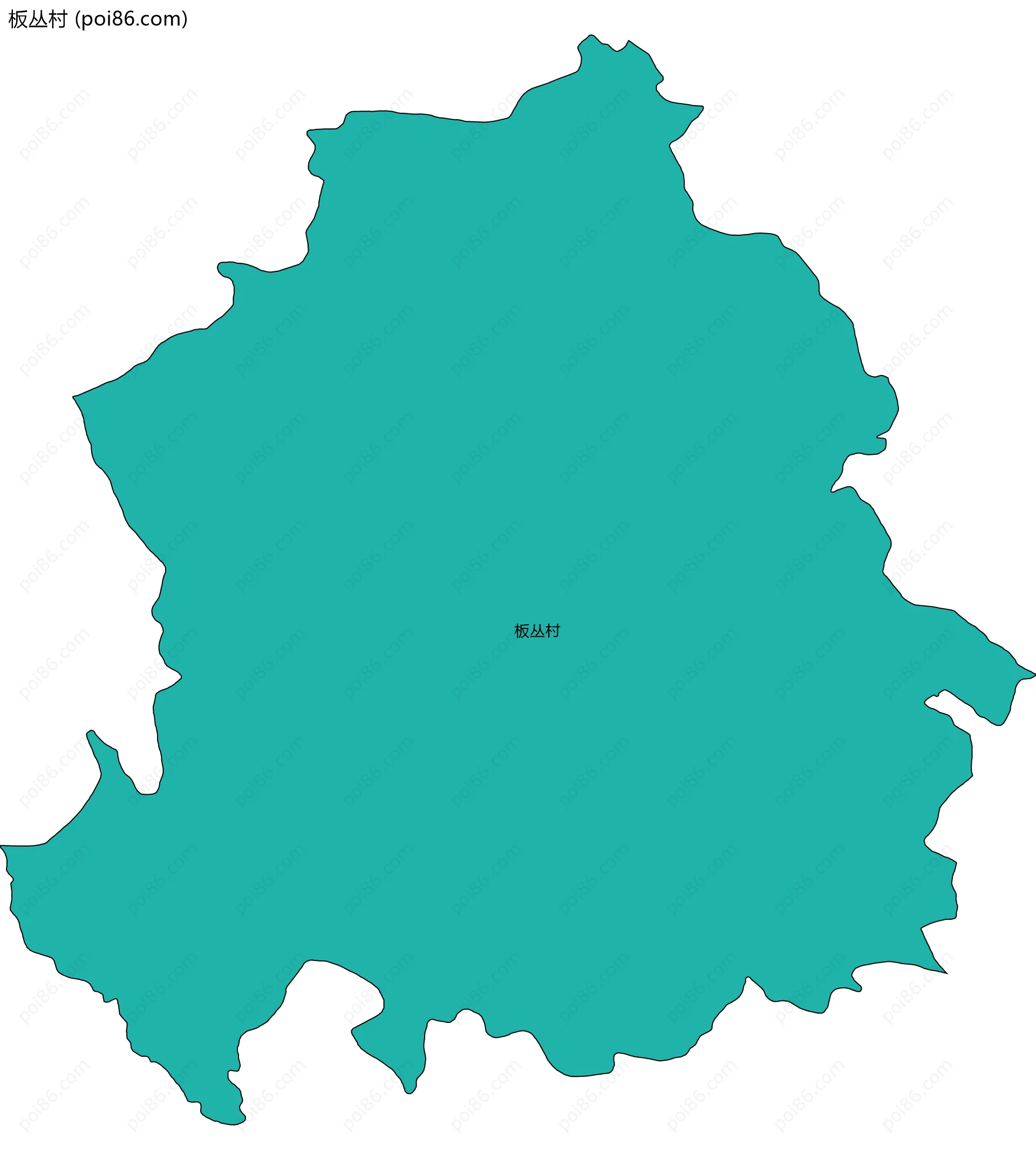 板丛村边界地图