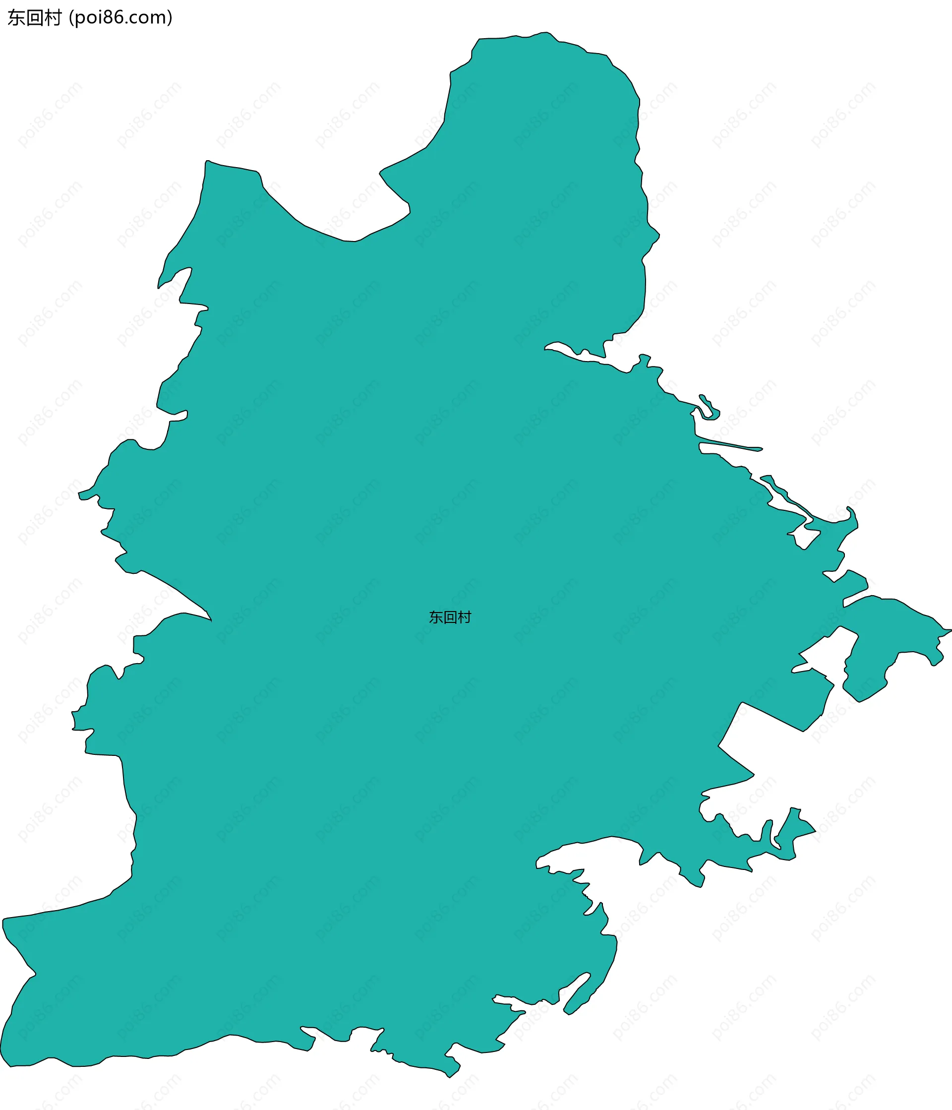 东回村边界地图