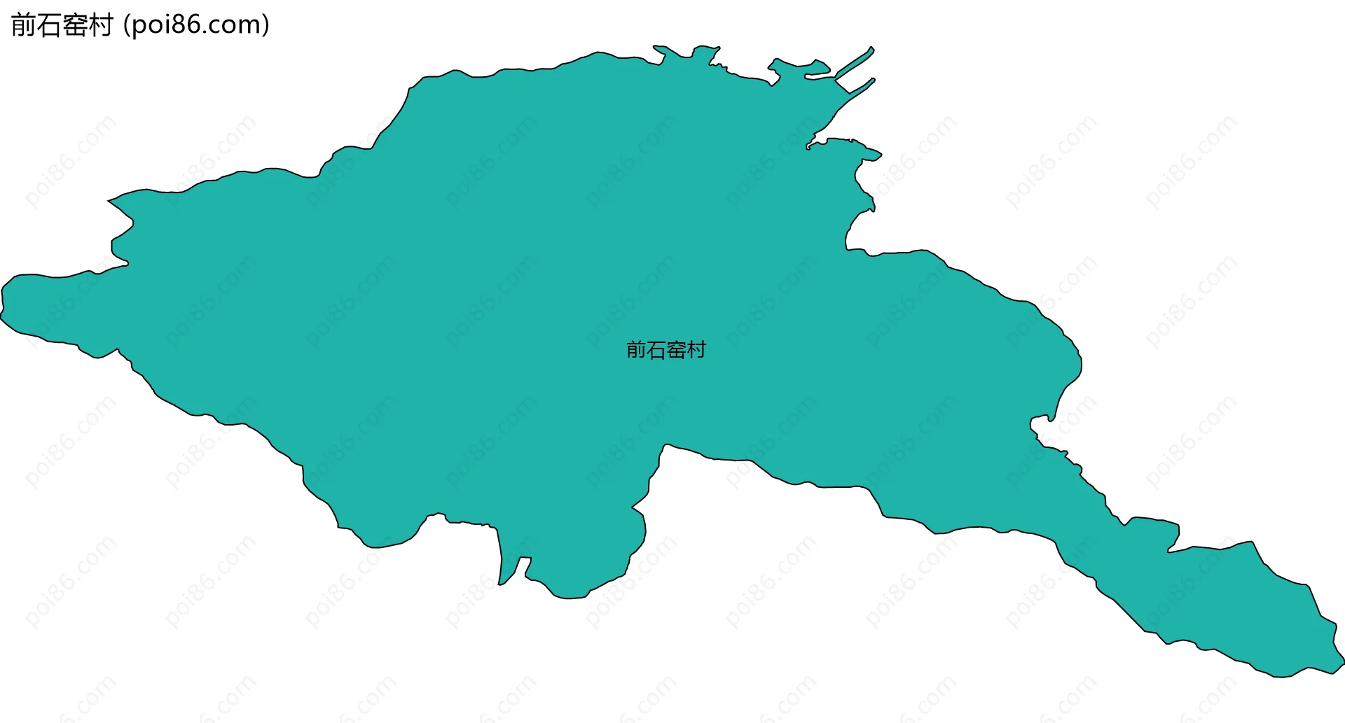 前石窑村边界地图