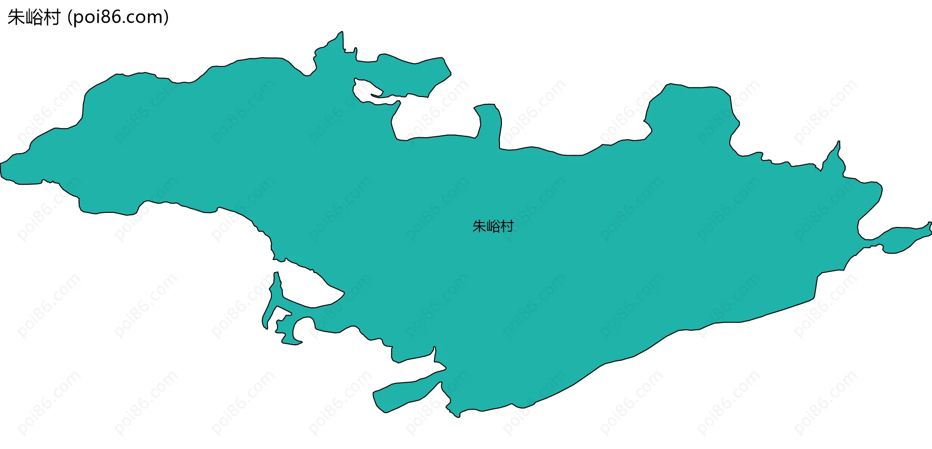 朱峪村边界地图