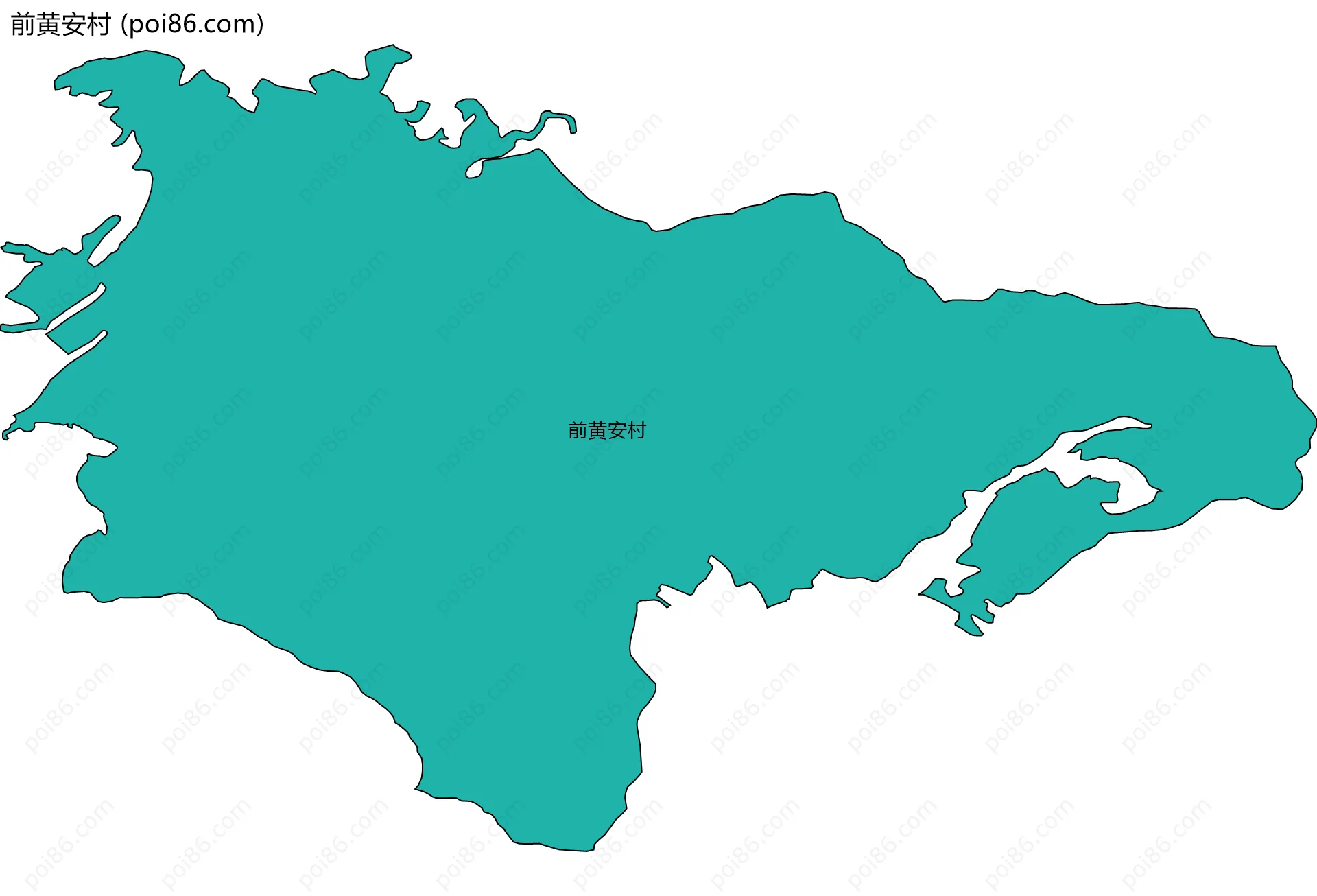 前黄安村边界地图