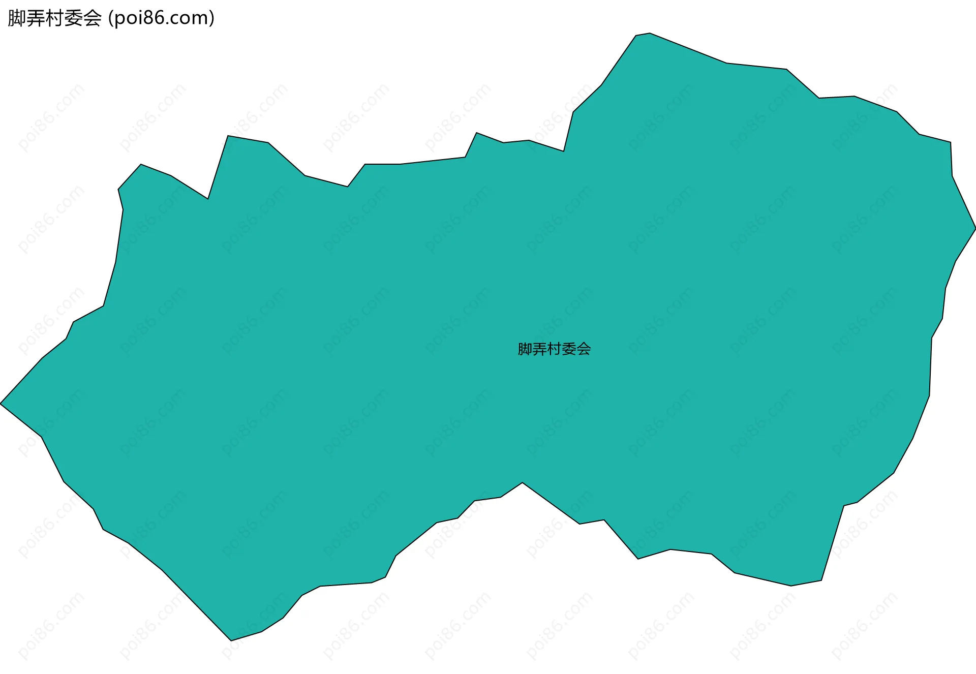 脚弄村委会边界地图